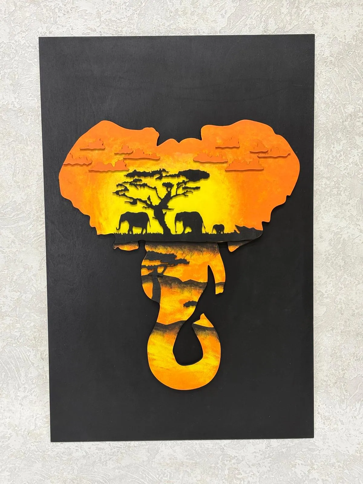 Elephant ( Fil ) / Katmanlı Ahşap Tablo