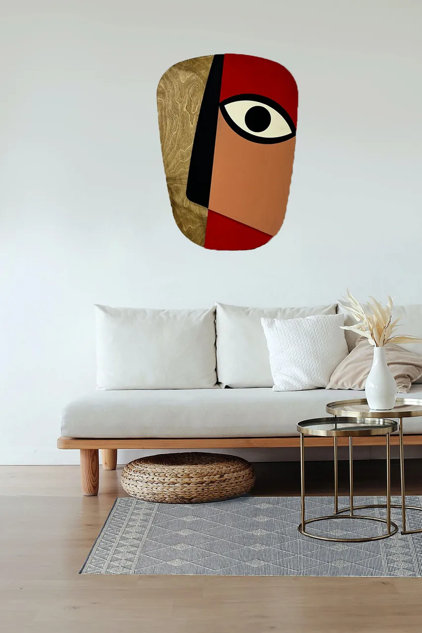 Mask 04 / Katmanlı Ahşap Tablo