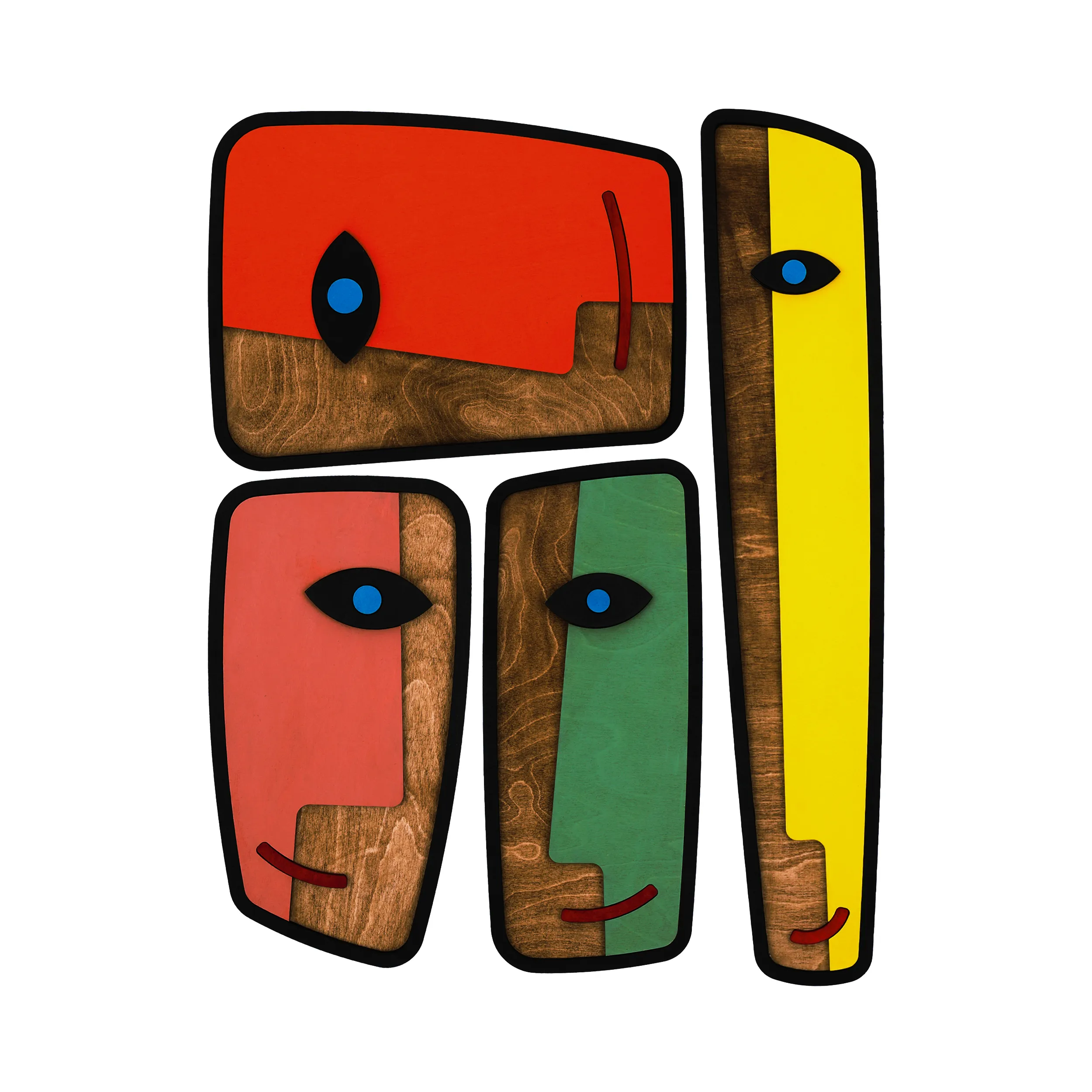 Mask 06 / Katmanlı Ahşap Tablo
