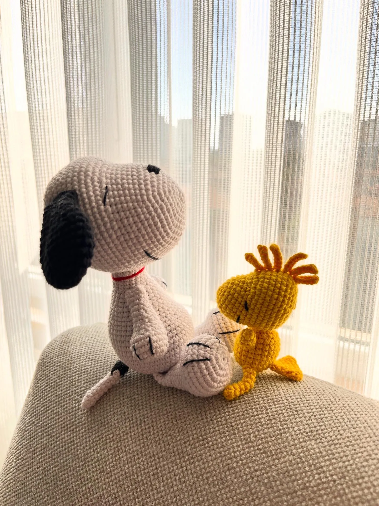 Örme Snoopy ve Woodstock Amigurumi Oyuncak Bebek - El Emeği