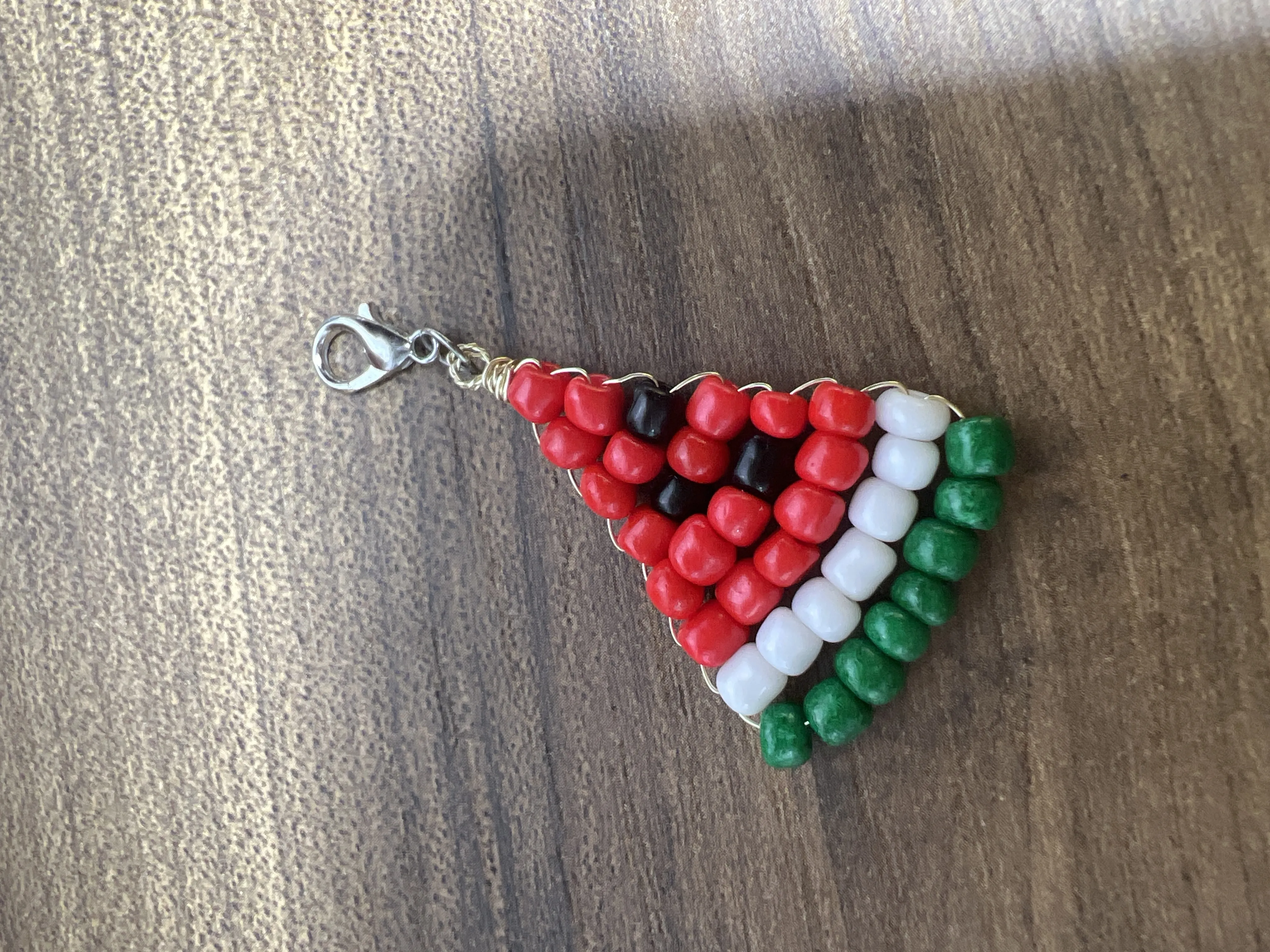 Minik Boncuklu Yaz Temalı Karpuz Dilimi Çanta/Bileklik Charmı