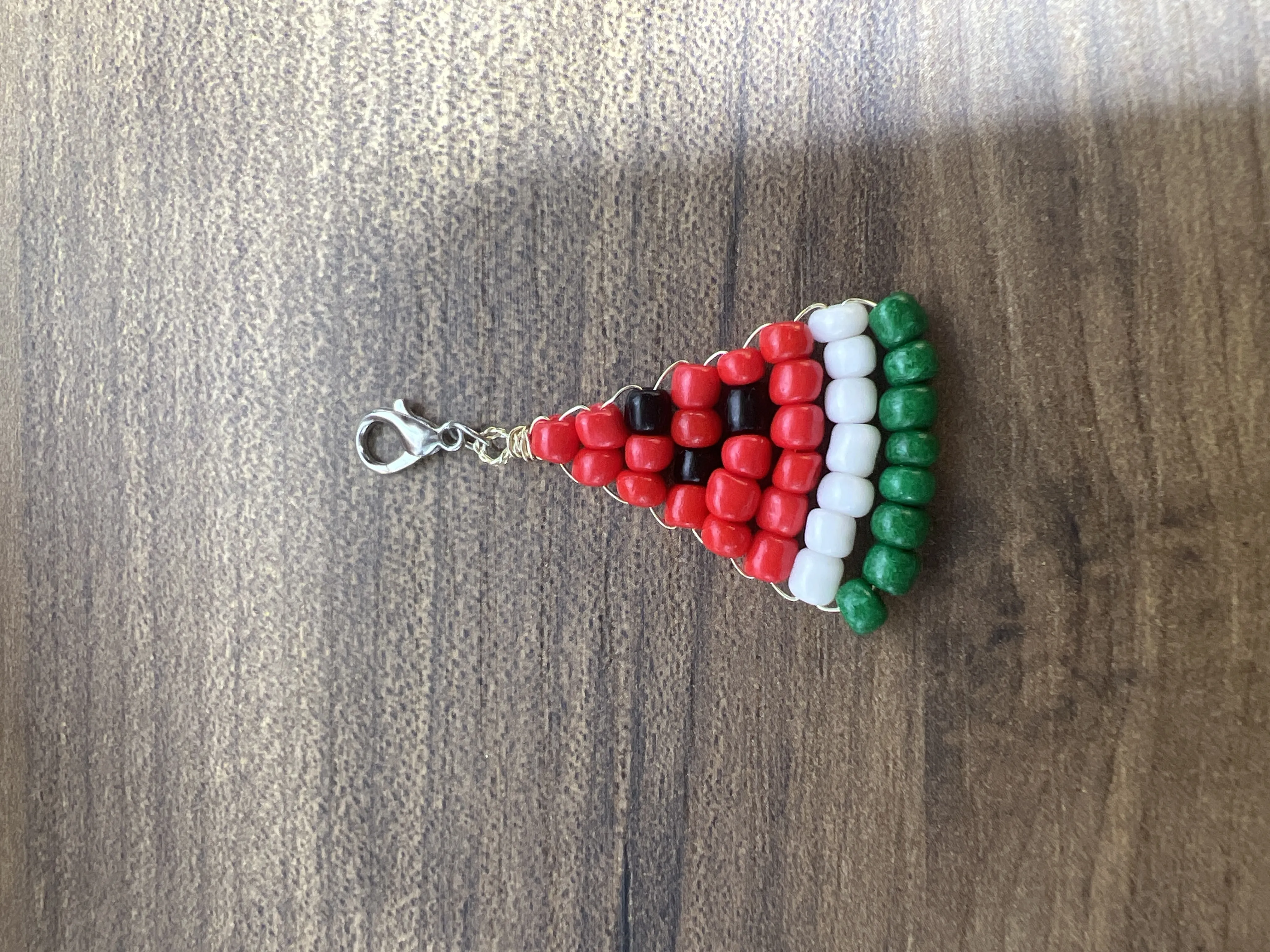 Minik Boncuklu Yaz Temalı Karpuz Dilimi Çanta/Bileklik Charmı