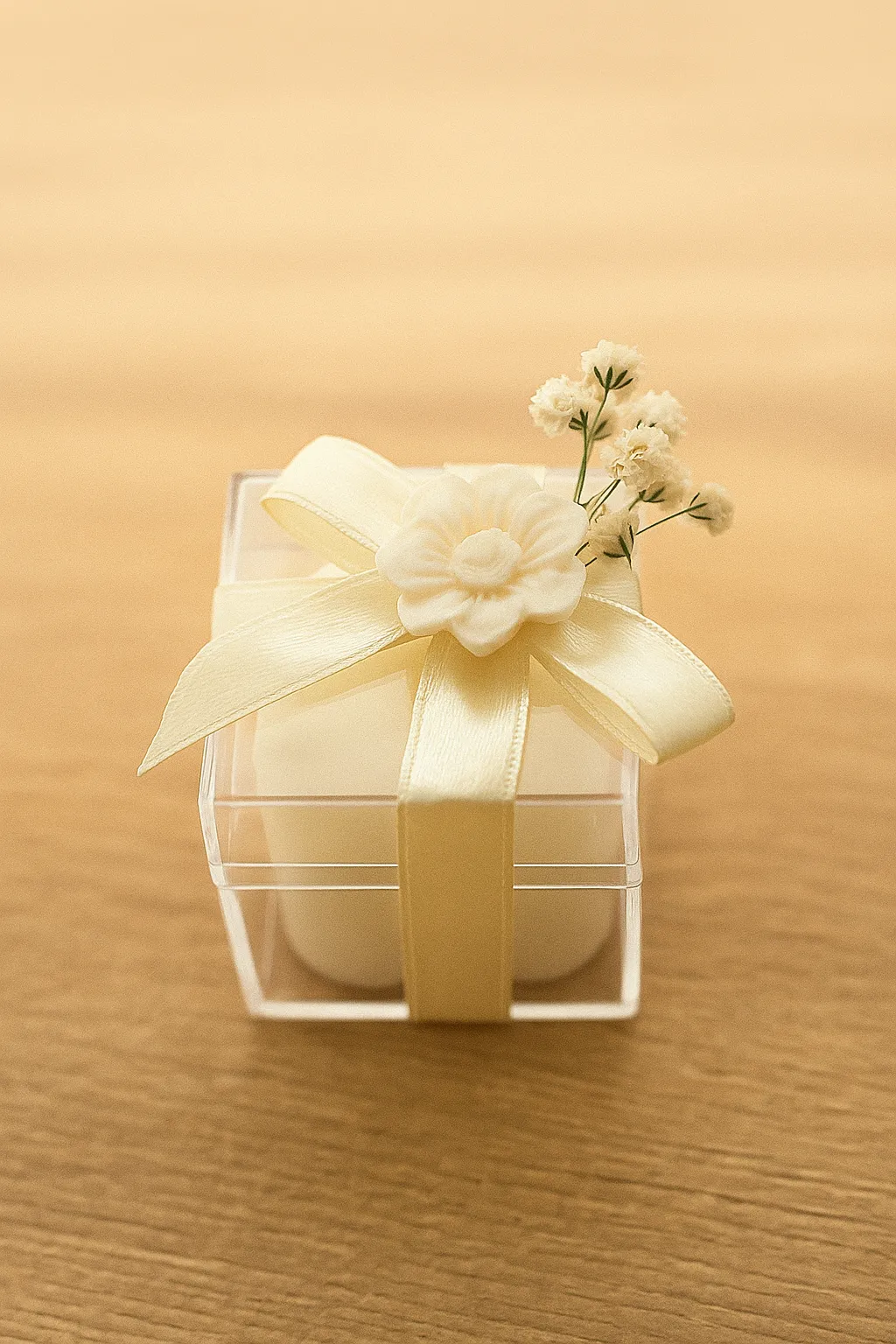 Şık Hediyelik Kutu Mum – %100 Doğal ve El Yapımı (20 adet)