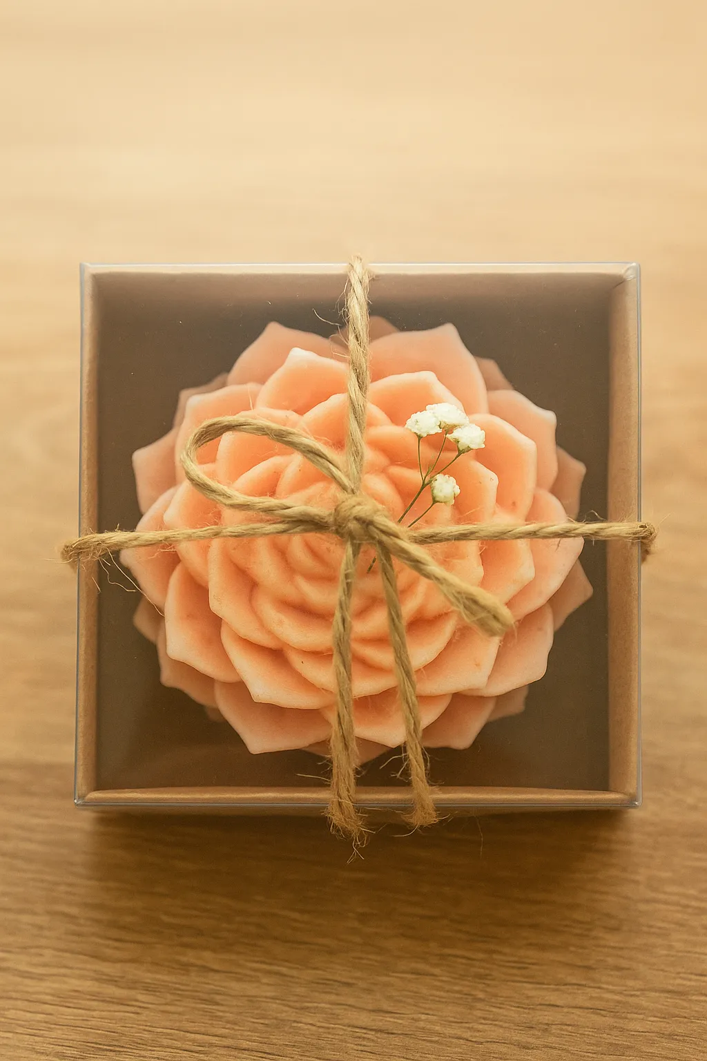 Şakayık Apex Hediyelik Kutulu Mum – %100 Doğal ve El Yapımı (20adet )