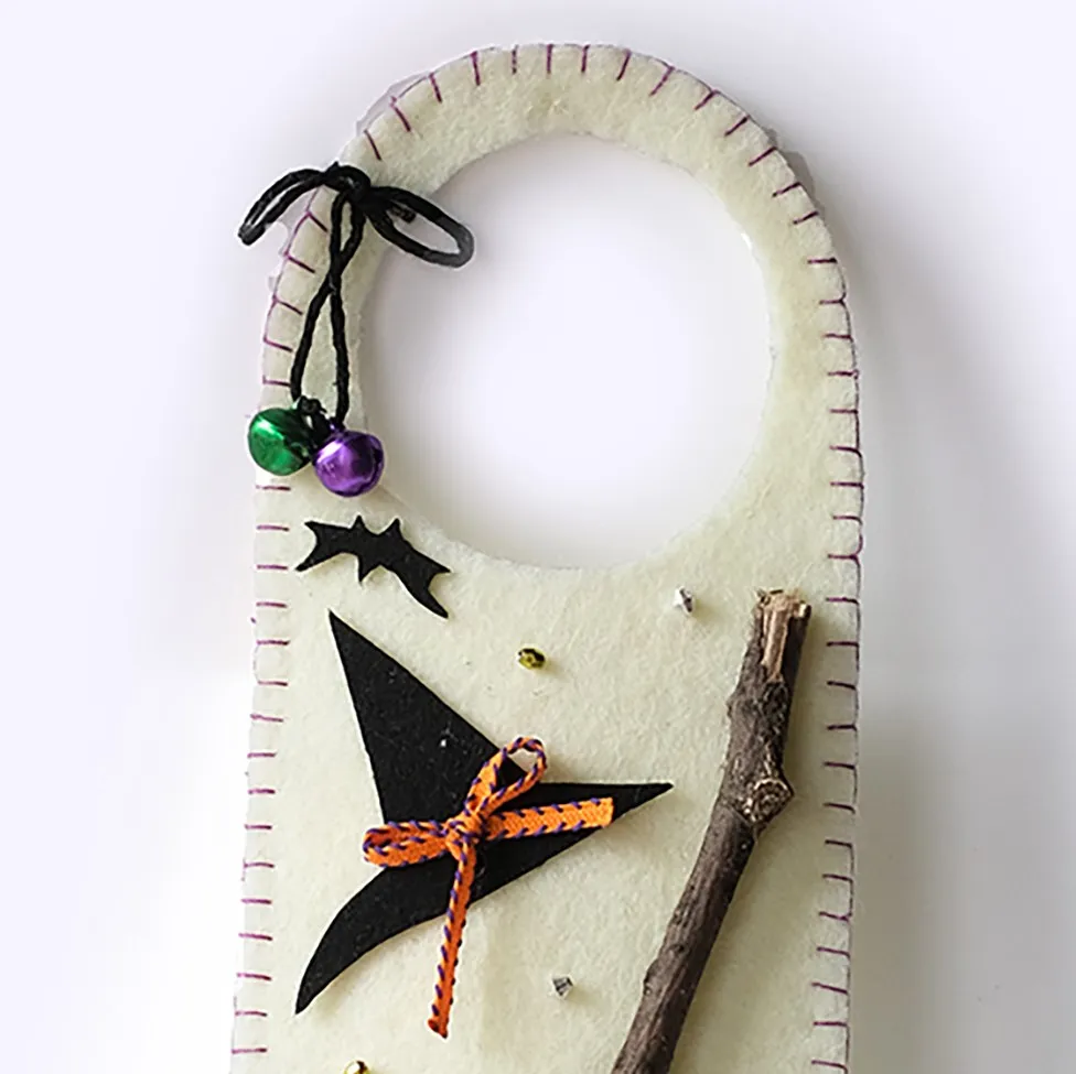 Cadılar Bayramı Temalı Keçe İkram Çantası ve Kapı Kolu Süsü 