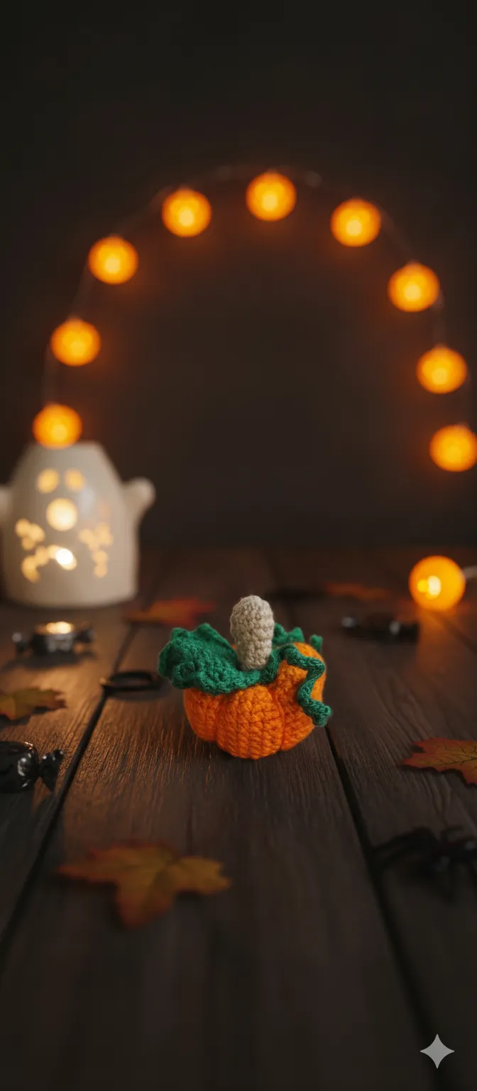 El Yapımı Amigurumi  Kabak | Çanta ve Anahtar Süsü