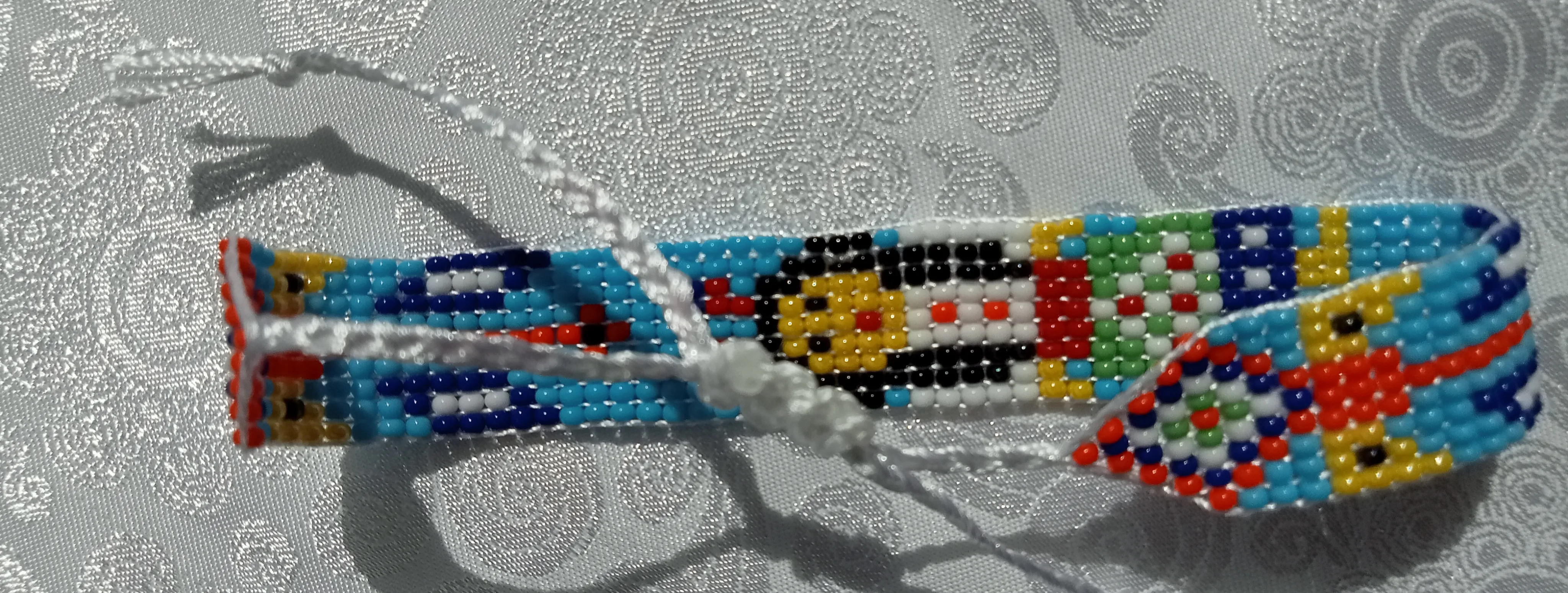 Kızılderili Motifli Kumboncuk Bileklik