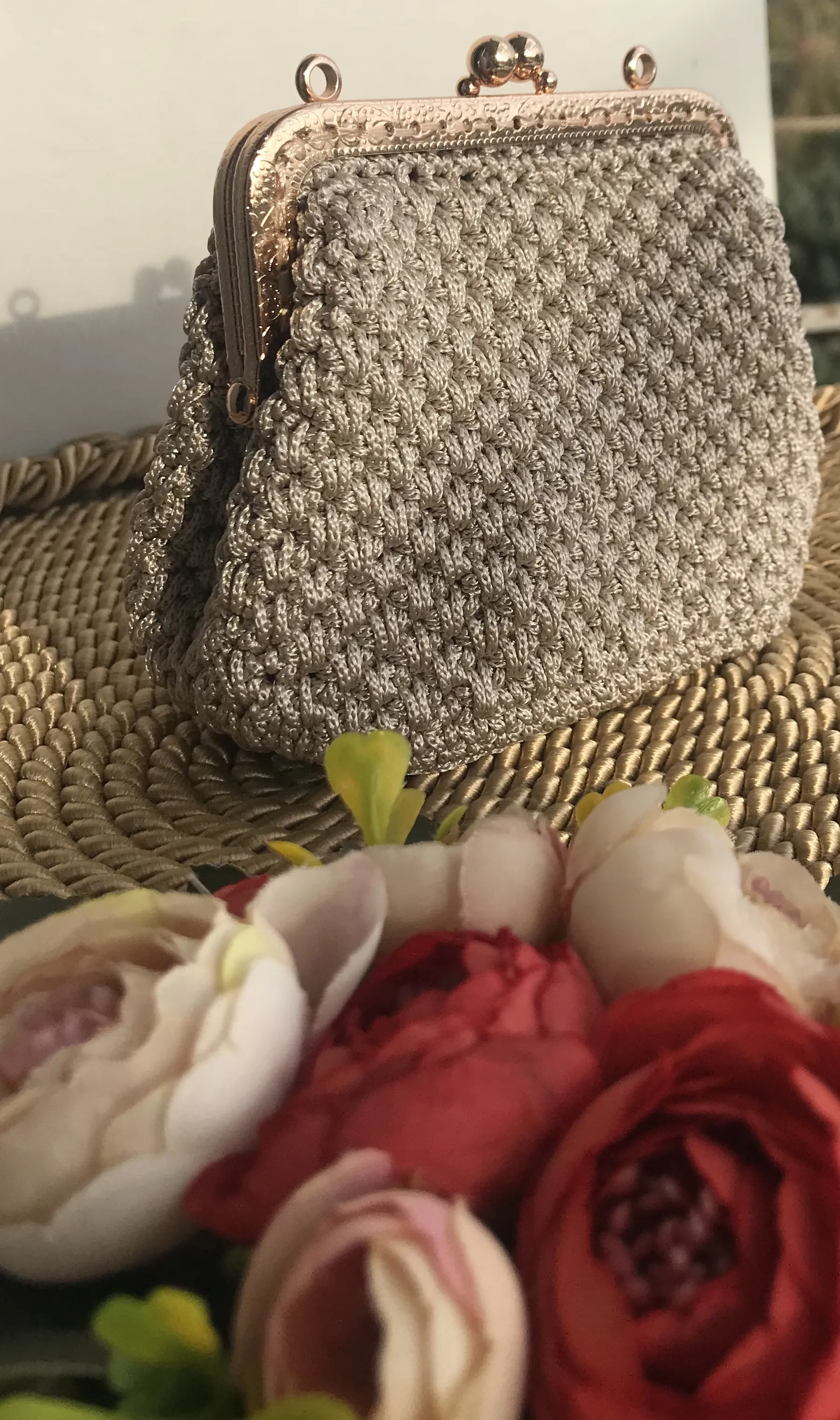 Örme Mini Cüzdan - Metal Aksesuarlı, Burslu, Şık Tasarım