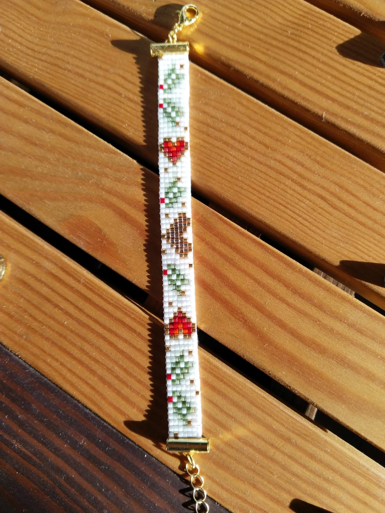 Yılbaşı Temalı Boncuklu Miyuki Bileklik - El Emeği Tasarım