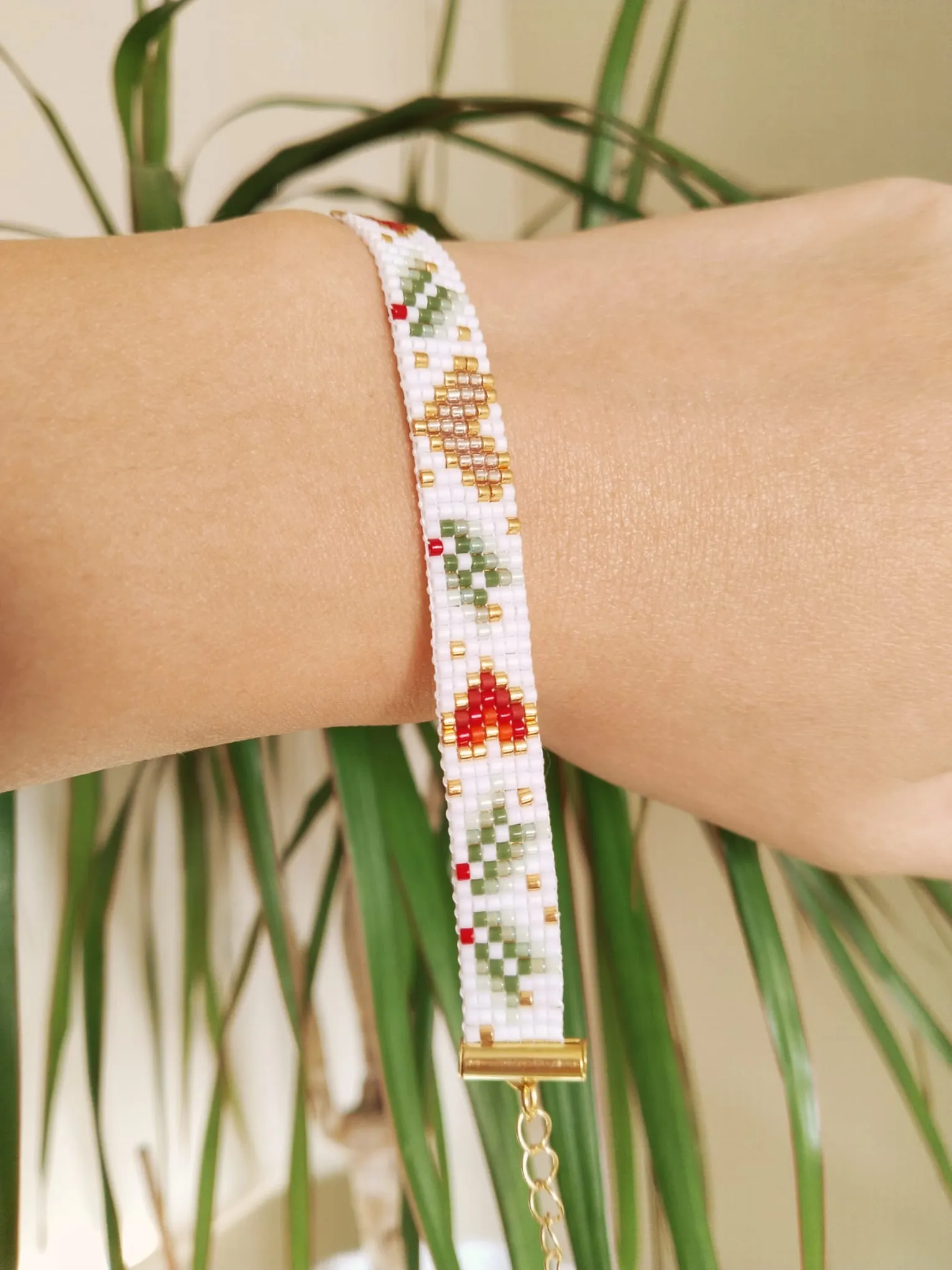 Yılbaşı Temalı Boncuklu Miyuki Bileklik - El Emeği Tasarım