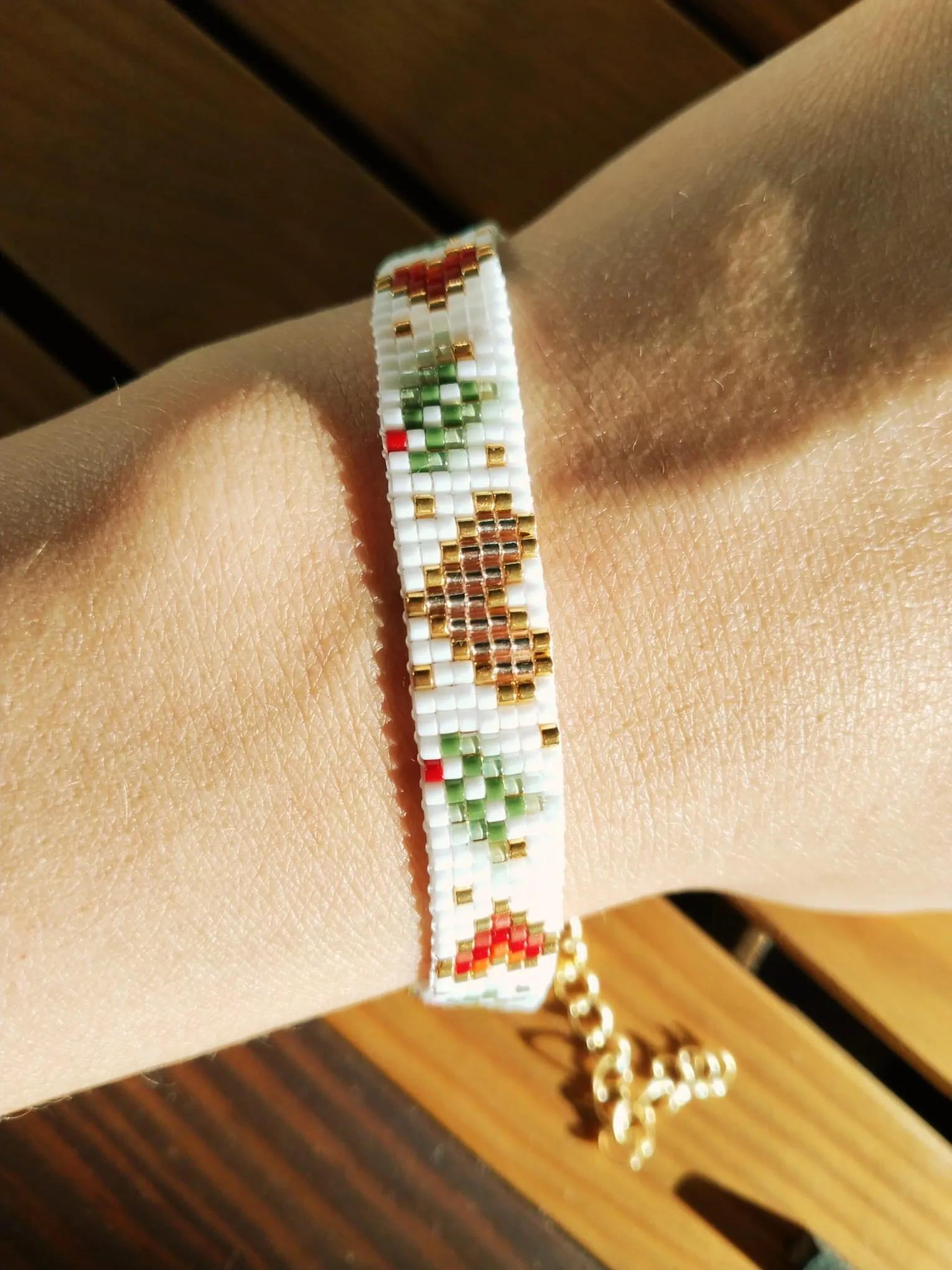Yılbaşı Temalı Boncuklu Miyuki Bileklik - El Emeği Tasarım