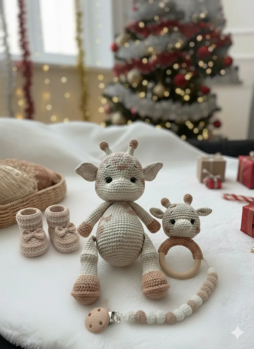 Amigurumi Bohem Geyik Seti 4'lü