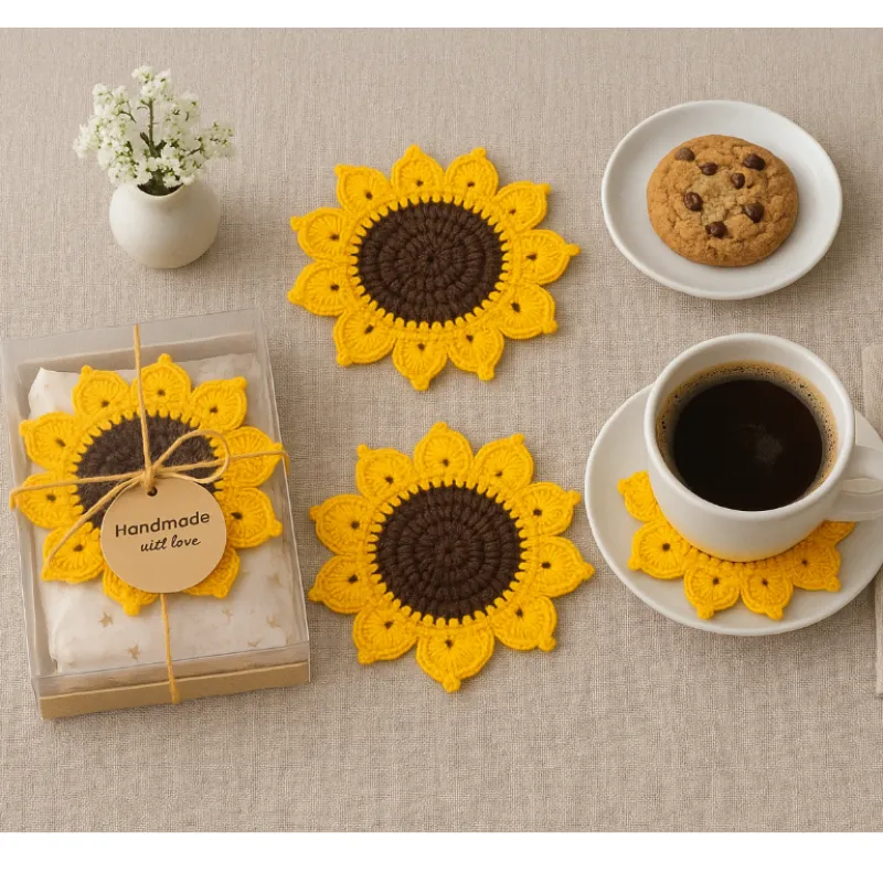 Ayçiçeği Bardak Altlığı