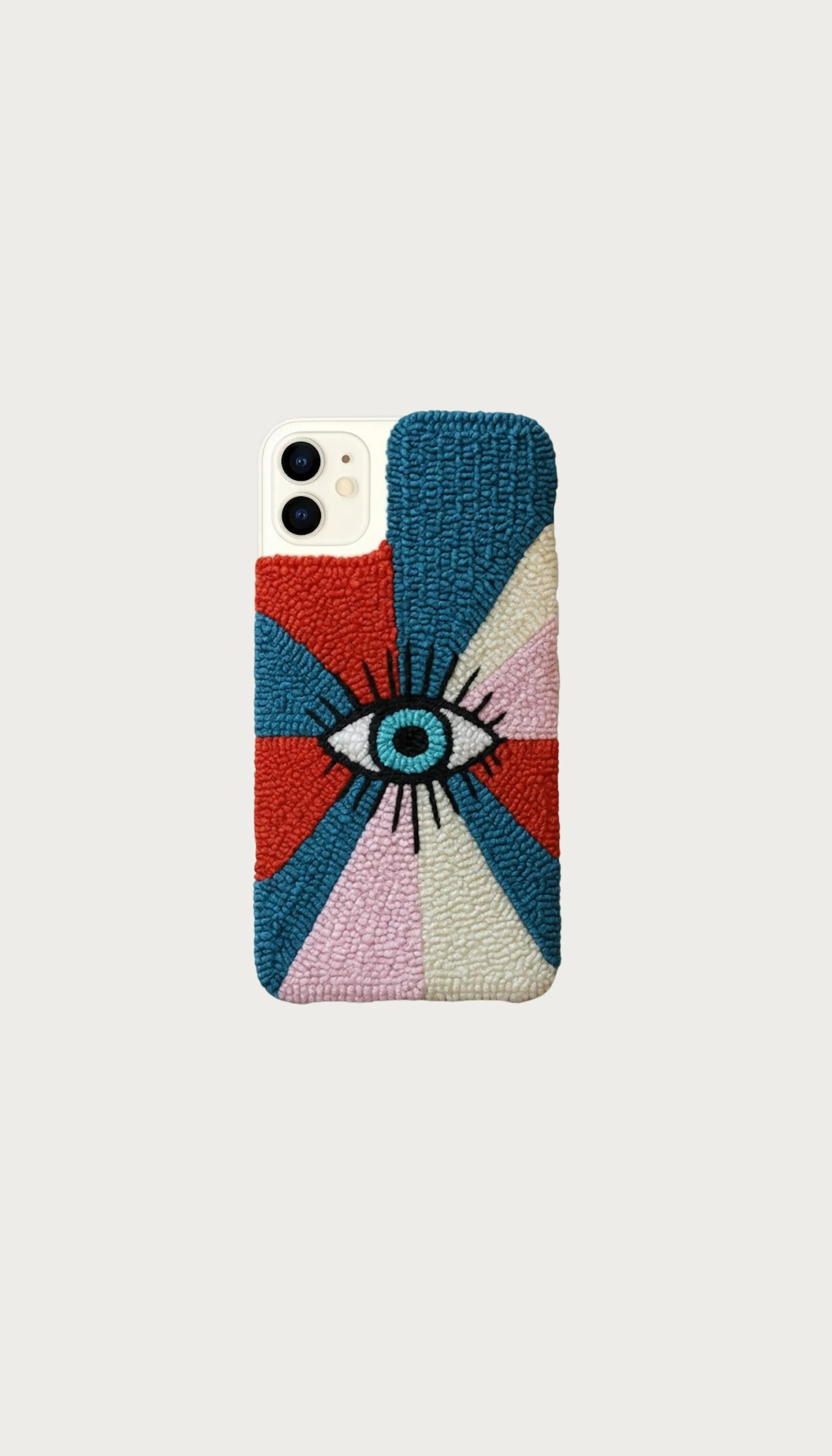 iPhone 11 Uyumlu Punch Göz Desenli Renkli Telefon Kılıfı