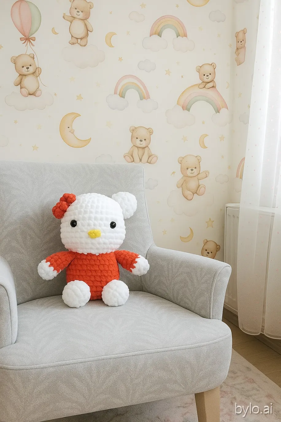 Hello Kitty Amigurumi Oyuncak - 15 cm El Örgüsü Bebek Hediyesi