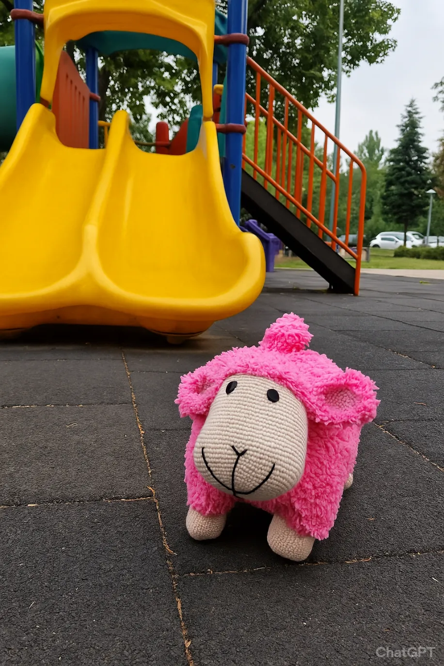 Amigurumi Pembe Kuzu Oyuncak Bebek – 35 cm El Yapımı Hediye