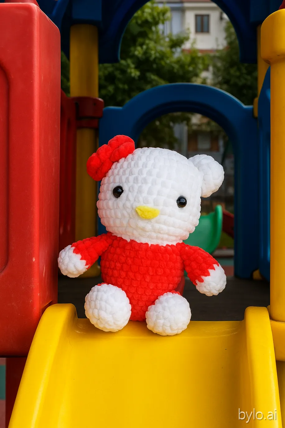 Hello Kitty Amigurumi Oyuncak - 15 cm El Örgüsü Bebek Hediyesi