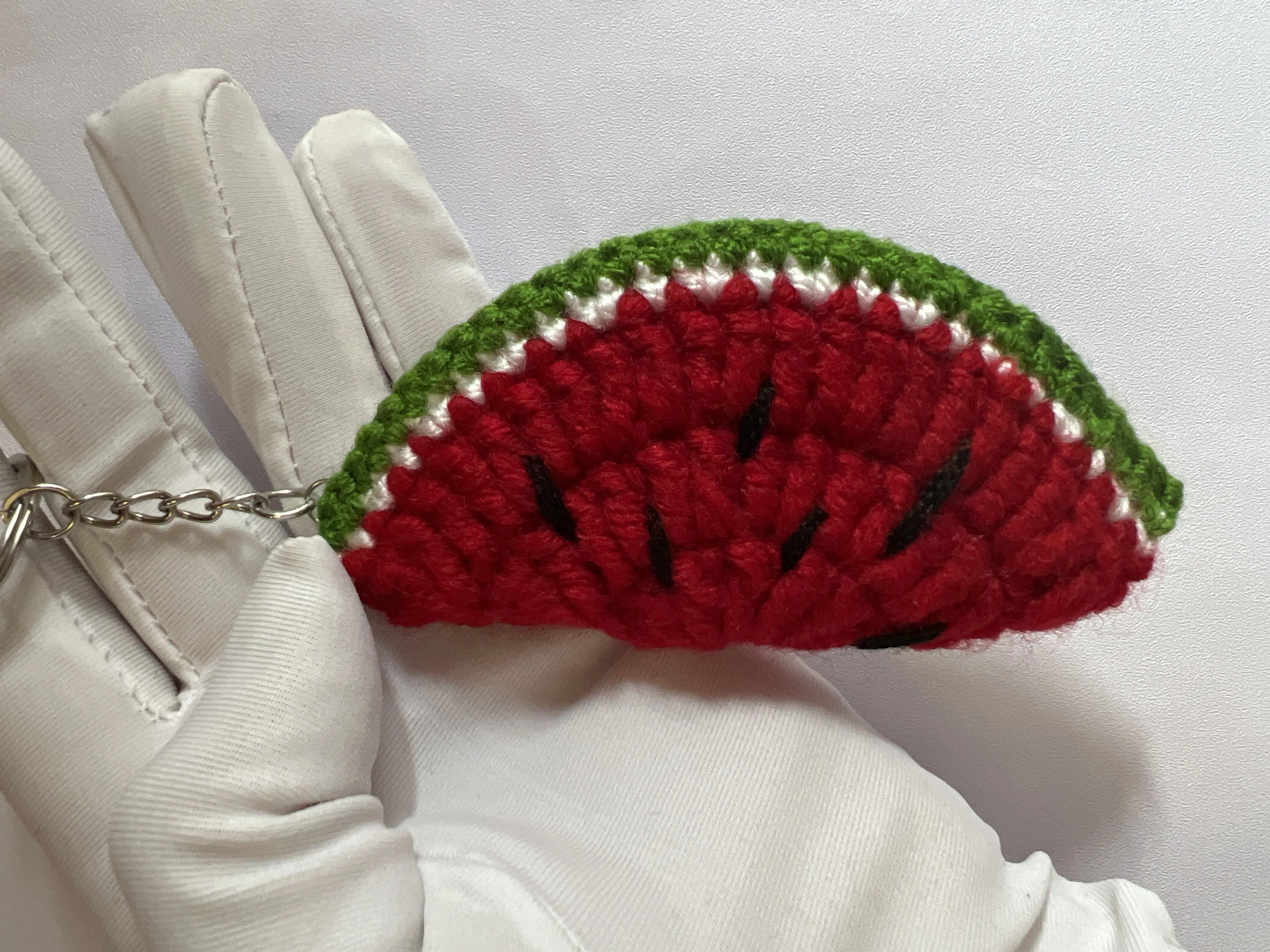 🍉 Büyük Boy Karpuz Örgü Anahtarlık