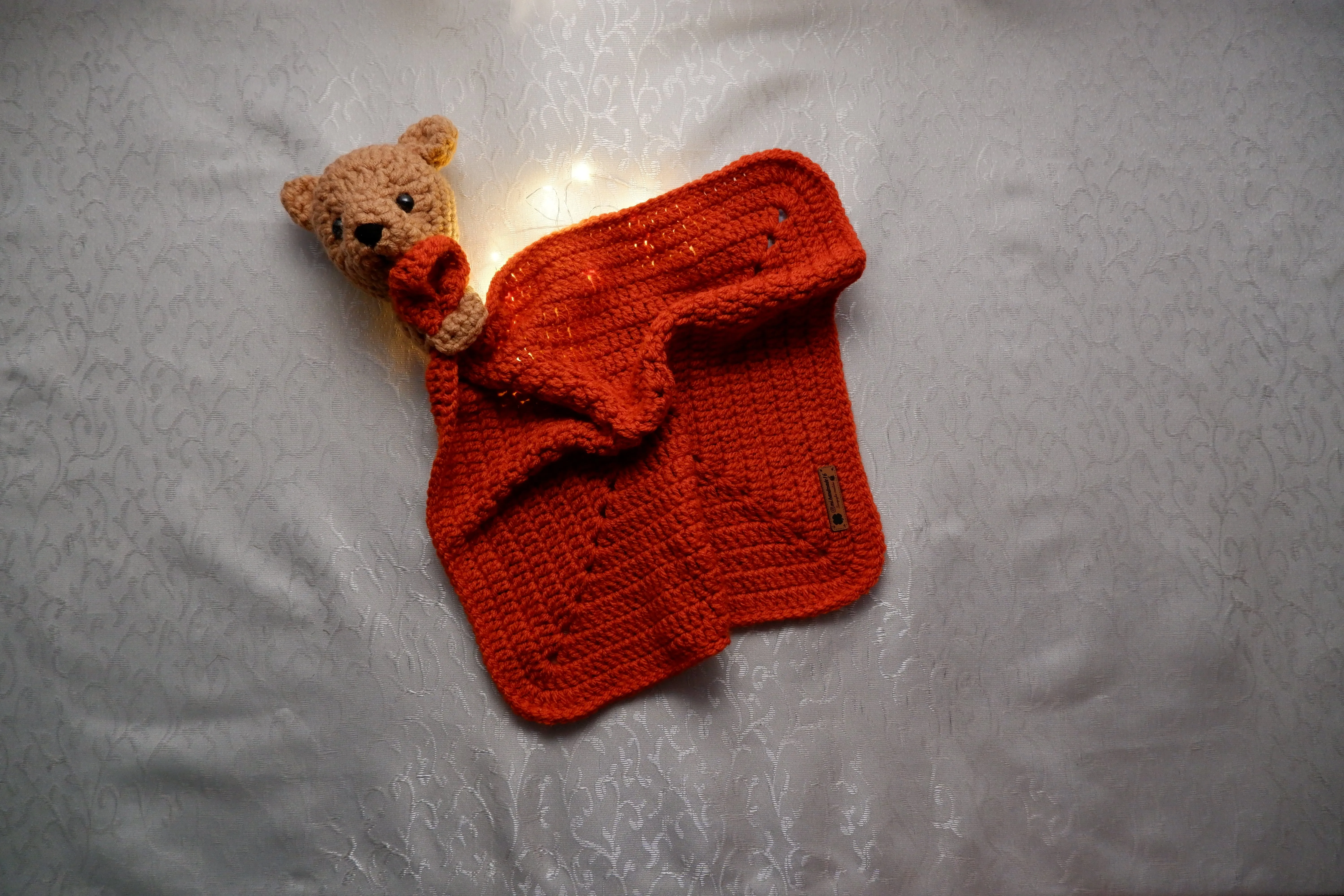 Kiremit Rengi Amigurumi Ayıcık Uyku Arkadaşım - El Emeği