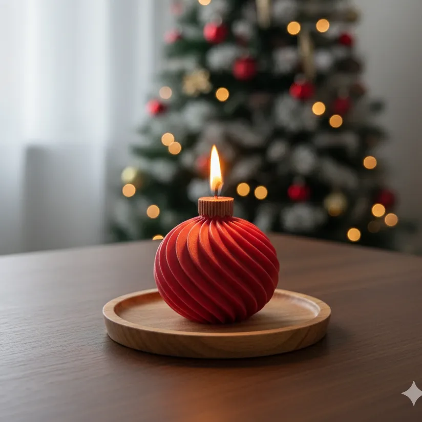 Küre Formlu Kokulu Mum