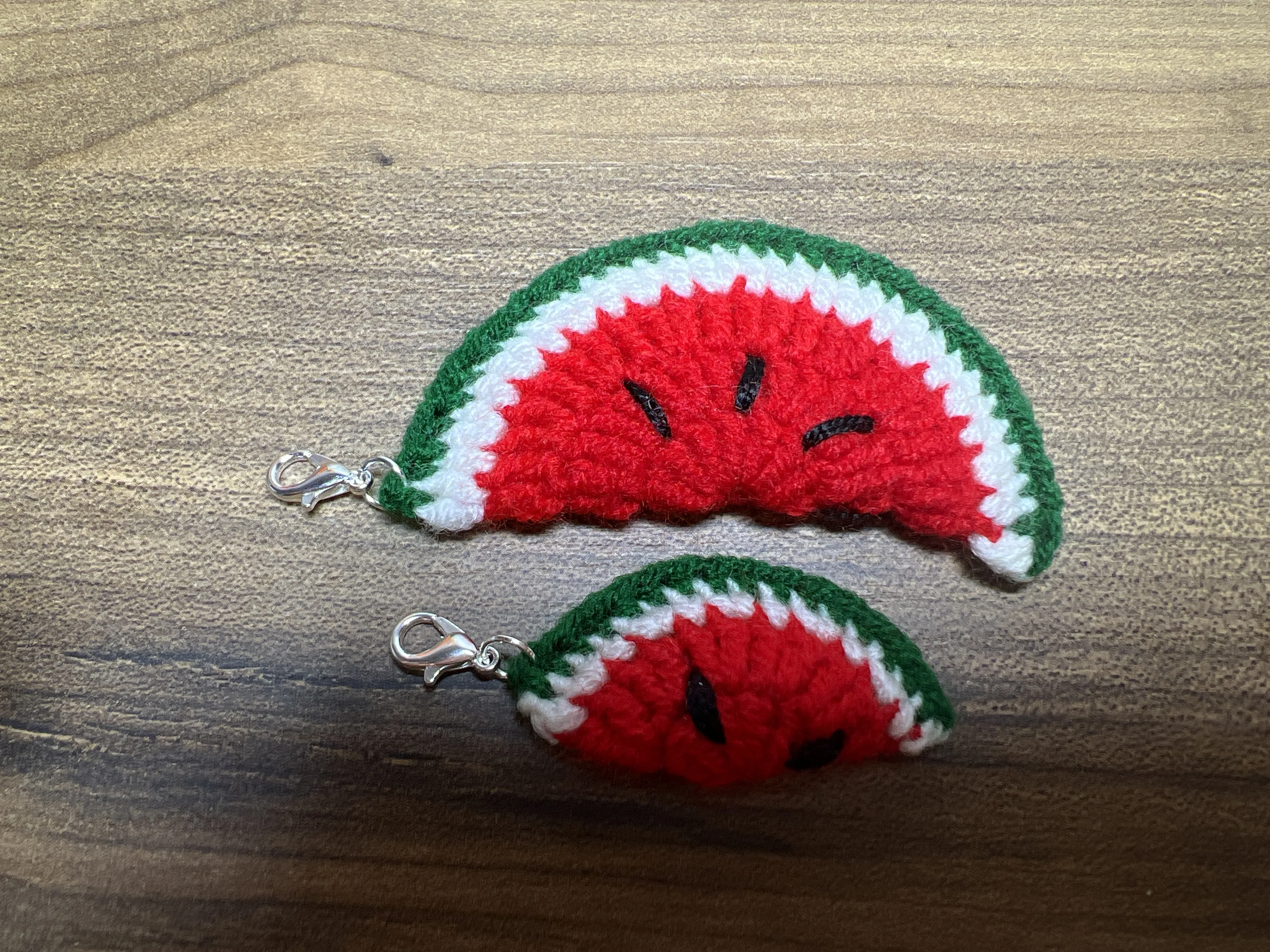 Örgü Karpuz Anahtarlık Seti - Anne & Yavru Kombinasyonu 🍉