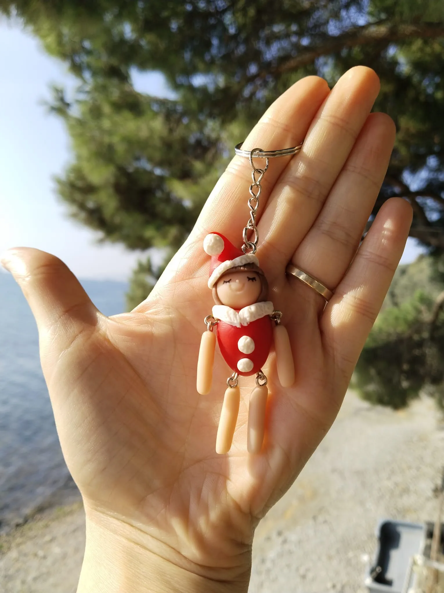 Noel Kız Anahtarlık