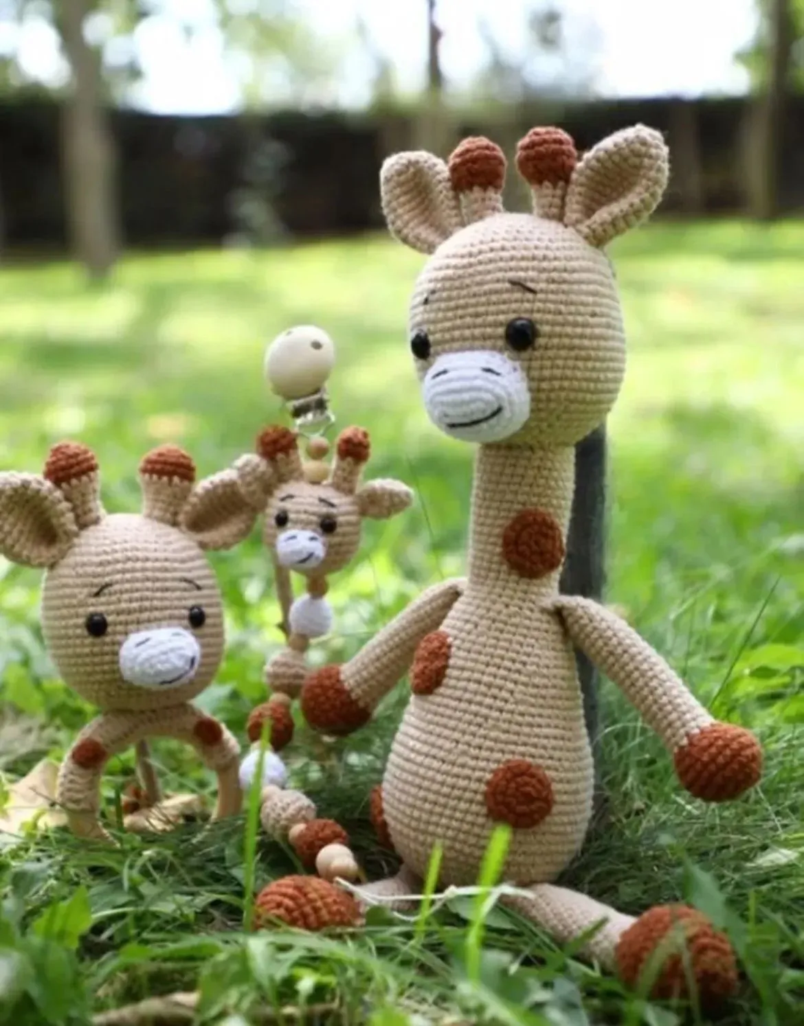 Amigurumi 3’lü Zürafa Seti