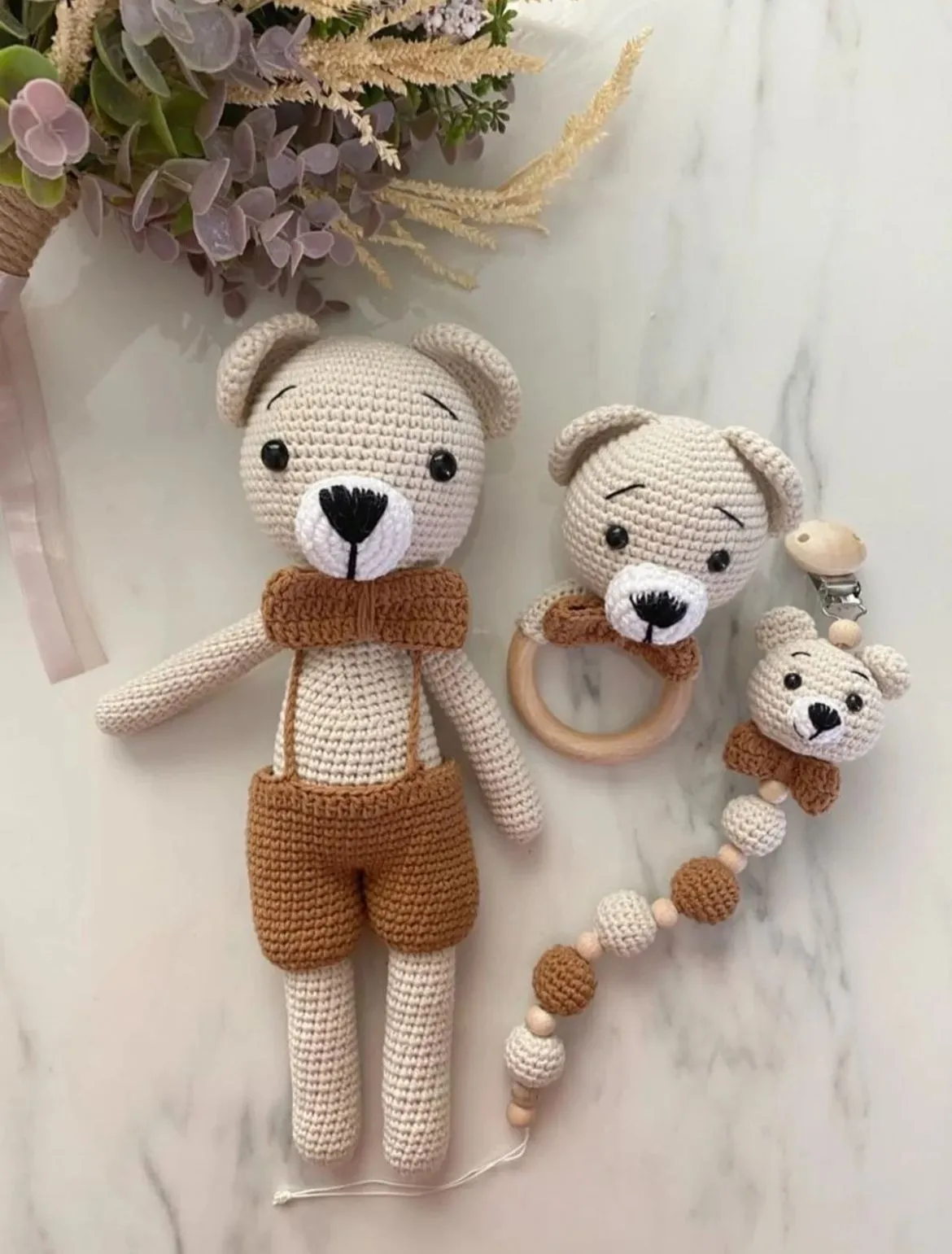 Amigurumi 3’lü Ayıcık Seti