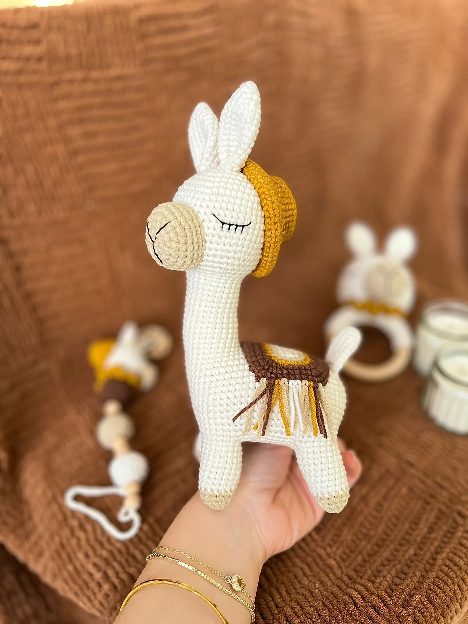 Amigurumi Lama Uyku Arkadaşı