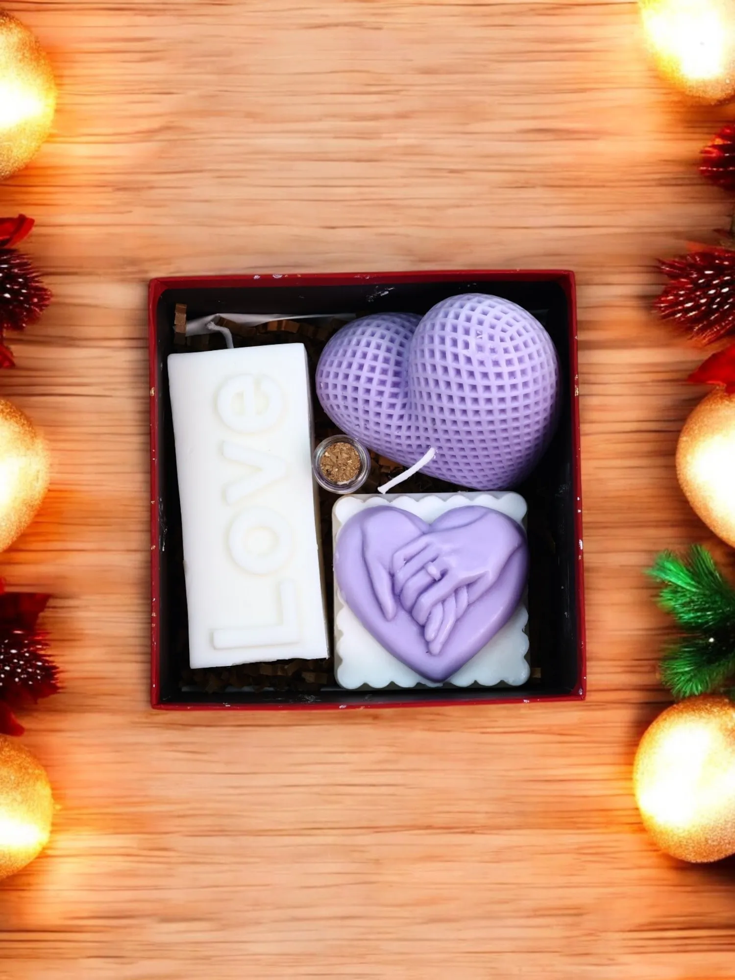 Birlikte Sonsuzluk Hediye Kutusu %100 Soyawax Doğal Mum