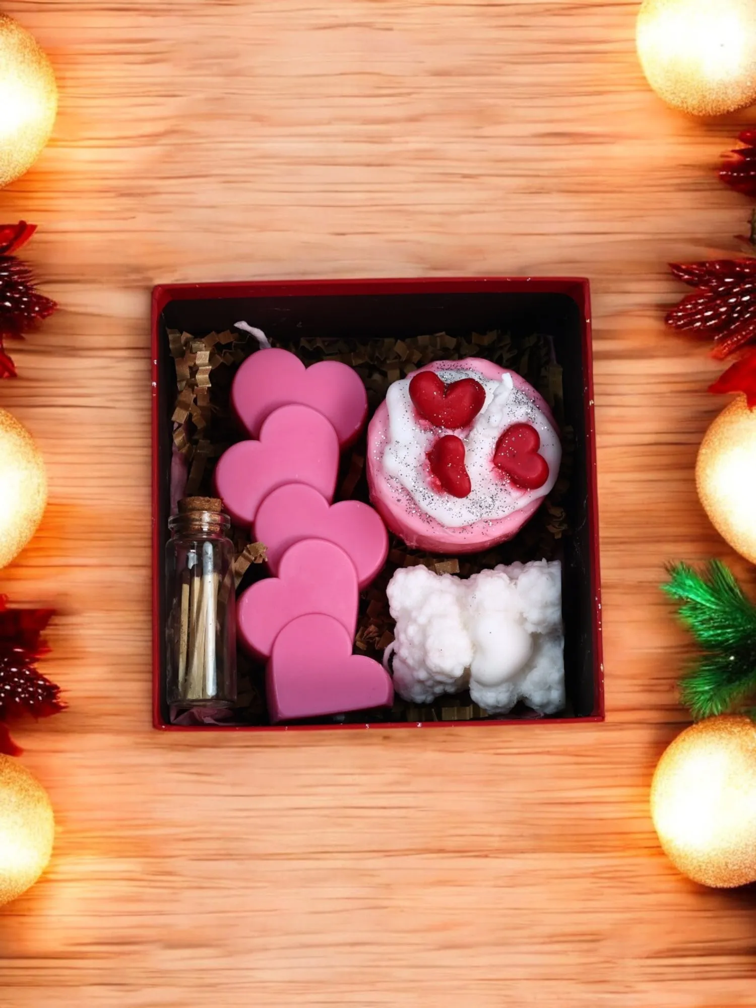 %100 Soyawax Doğal Mum Tatlı Sürpriz Hediye Kutusu - El Yapımı