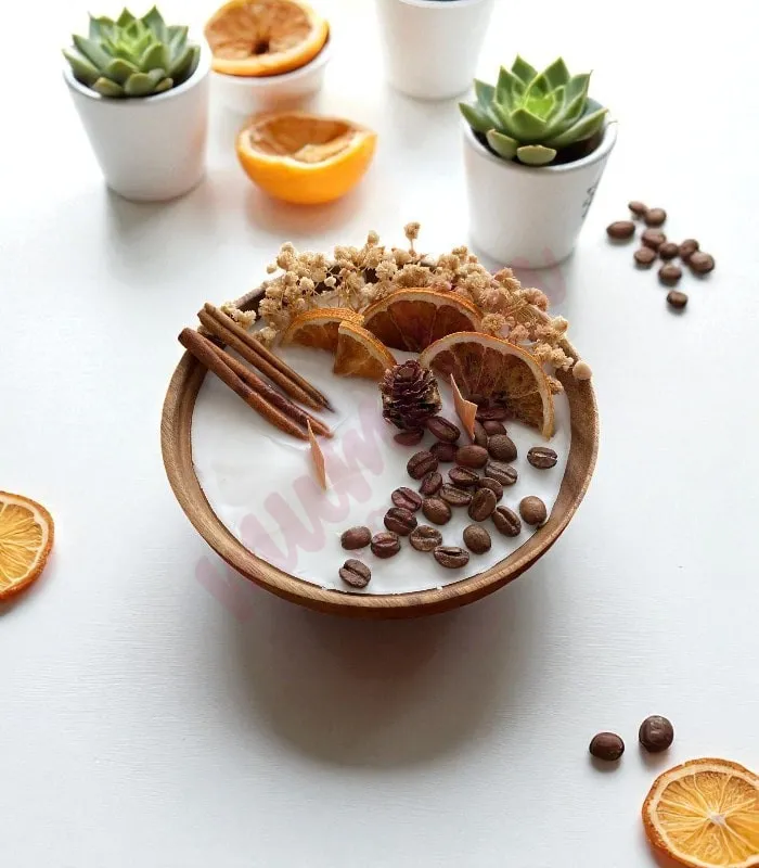 Kahve Kokulu Anlar Doğal Mum %100 Soyawax Doğal Mum