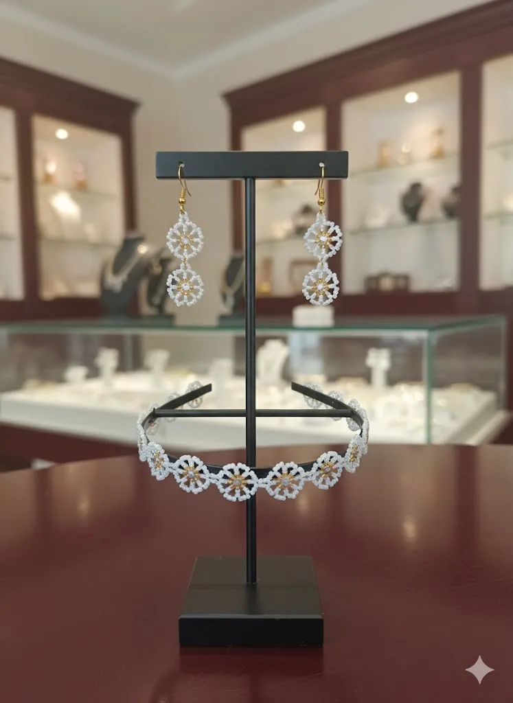 Tasarım Küpe ve Kolye Seti