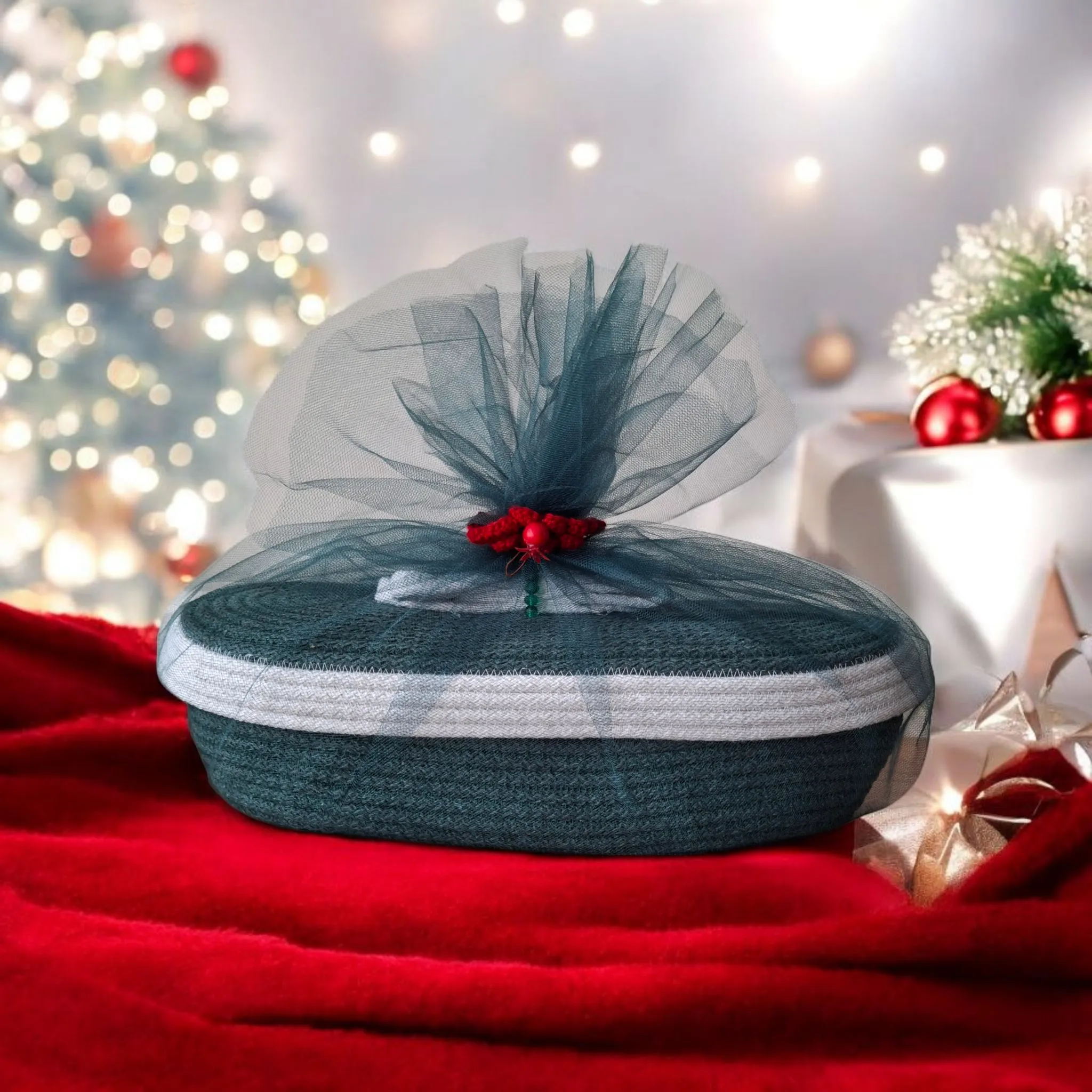 Kordon İpli Çok Amaçlı Sepet - Banyo, Mutfak, Yatak Odası