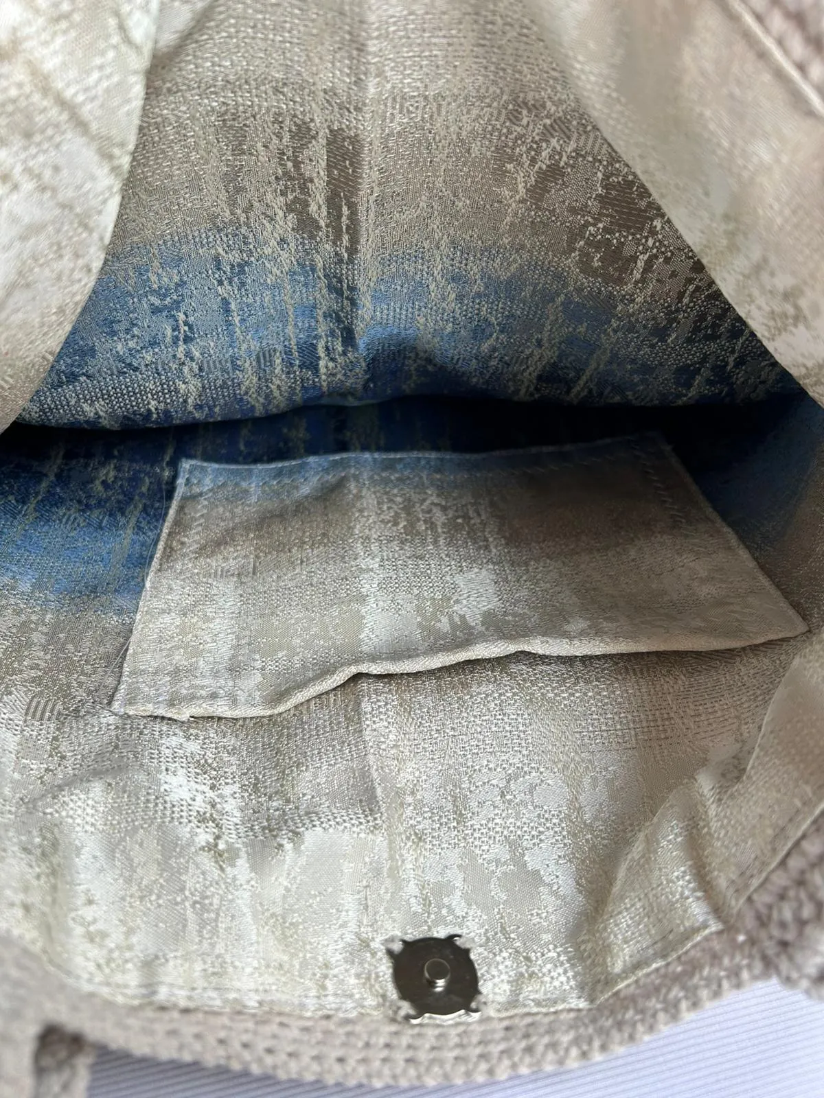 Koton İpten Örgü Çiçek Desenli Omuz Çantası - El Emeği