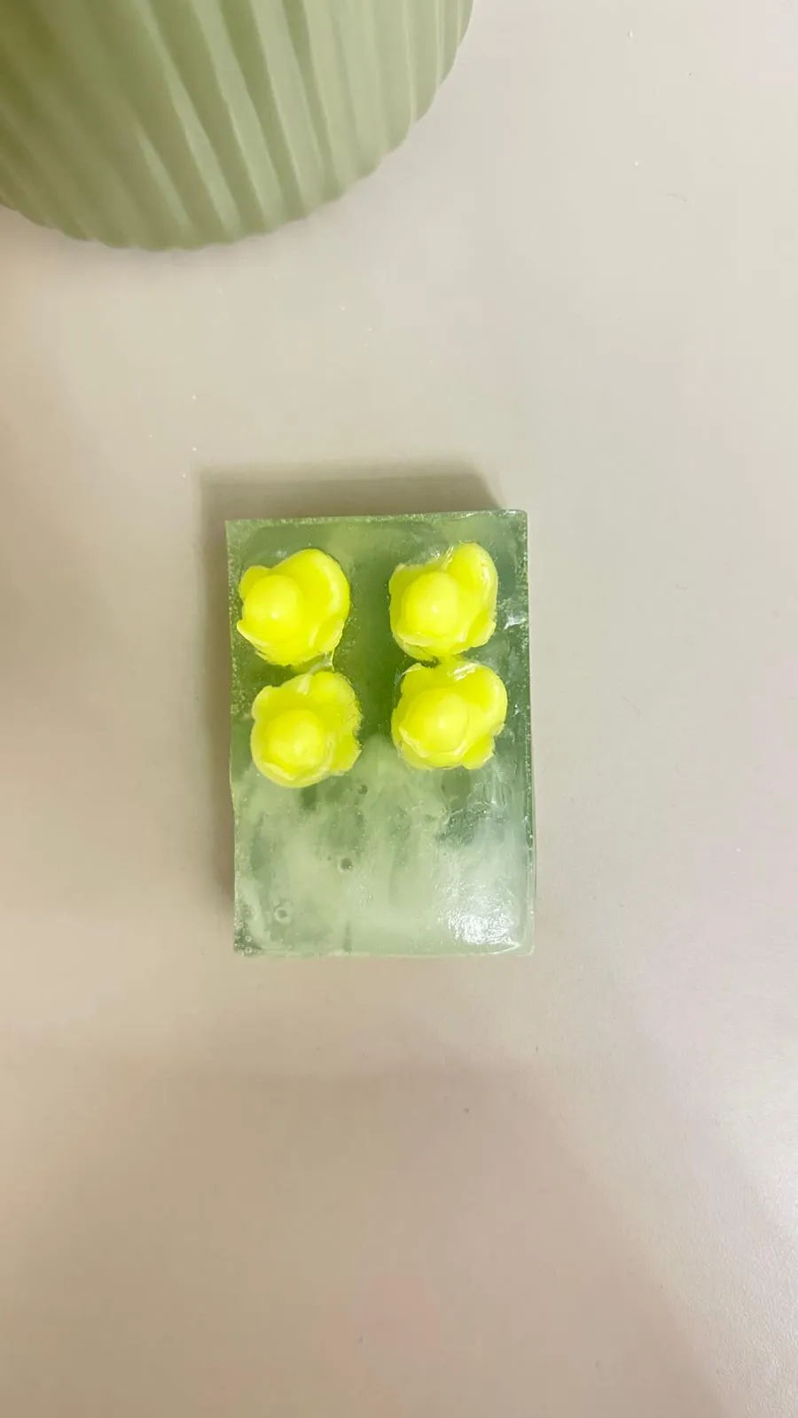 Yeşil Gliserinli Ördekli Sabun - Dekoratif Banyo Sabunu