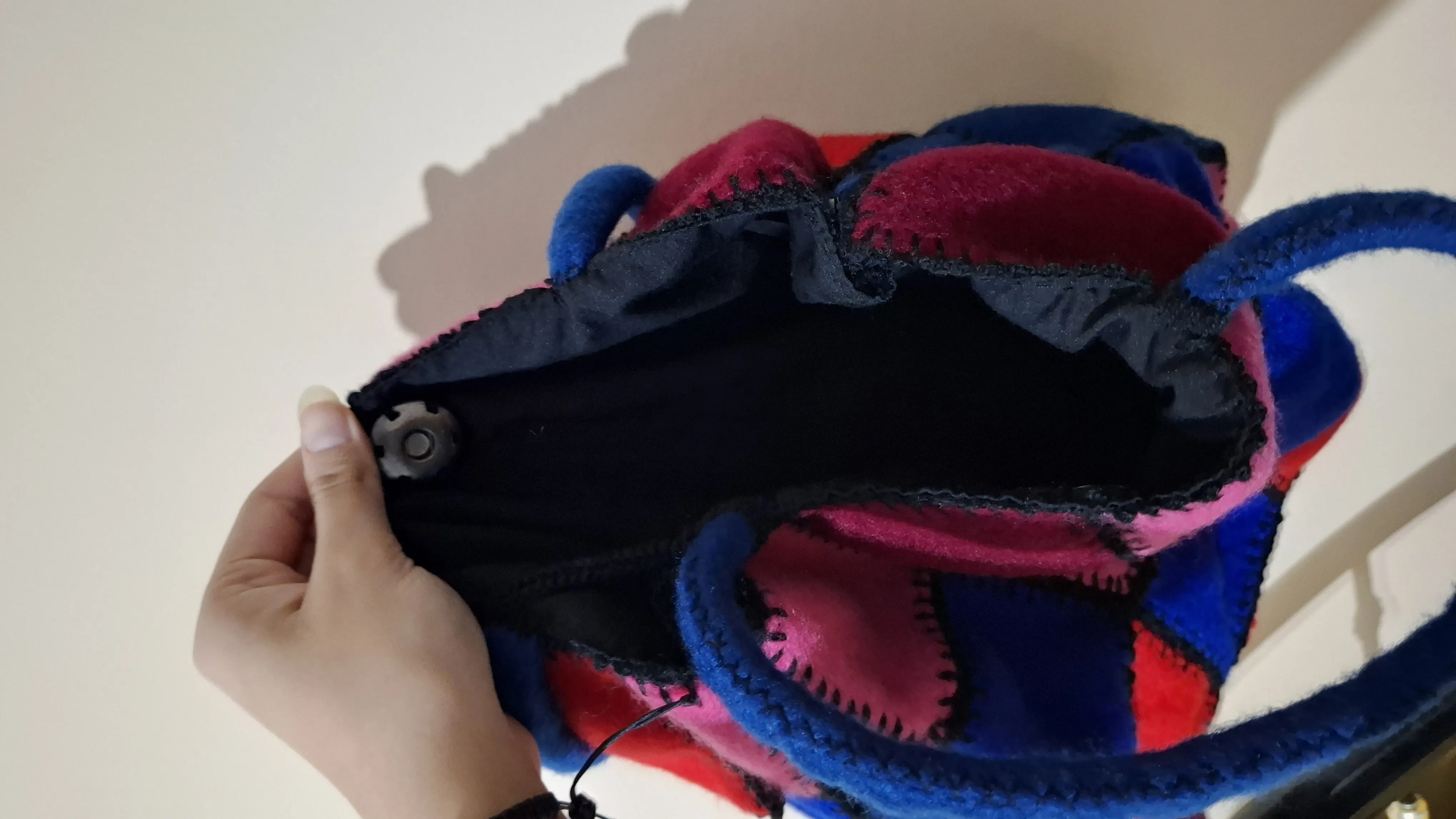 Patchwork Tasarım Keçe Kumaş Çanta ve Cüzdan Seti - El Yapımı