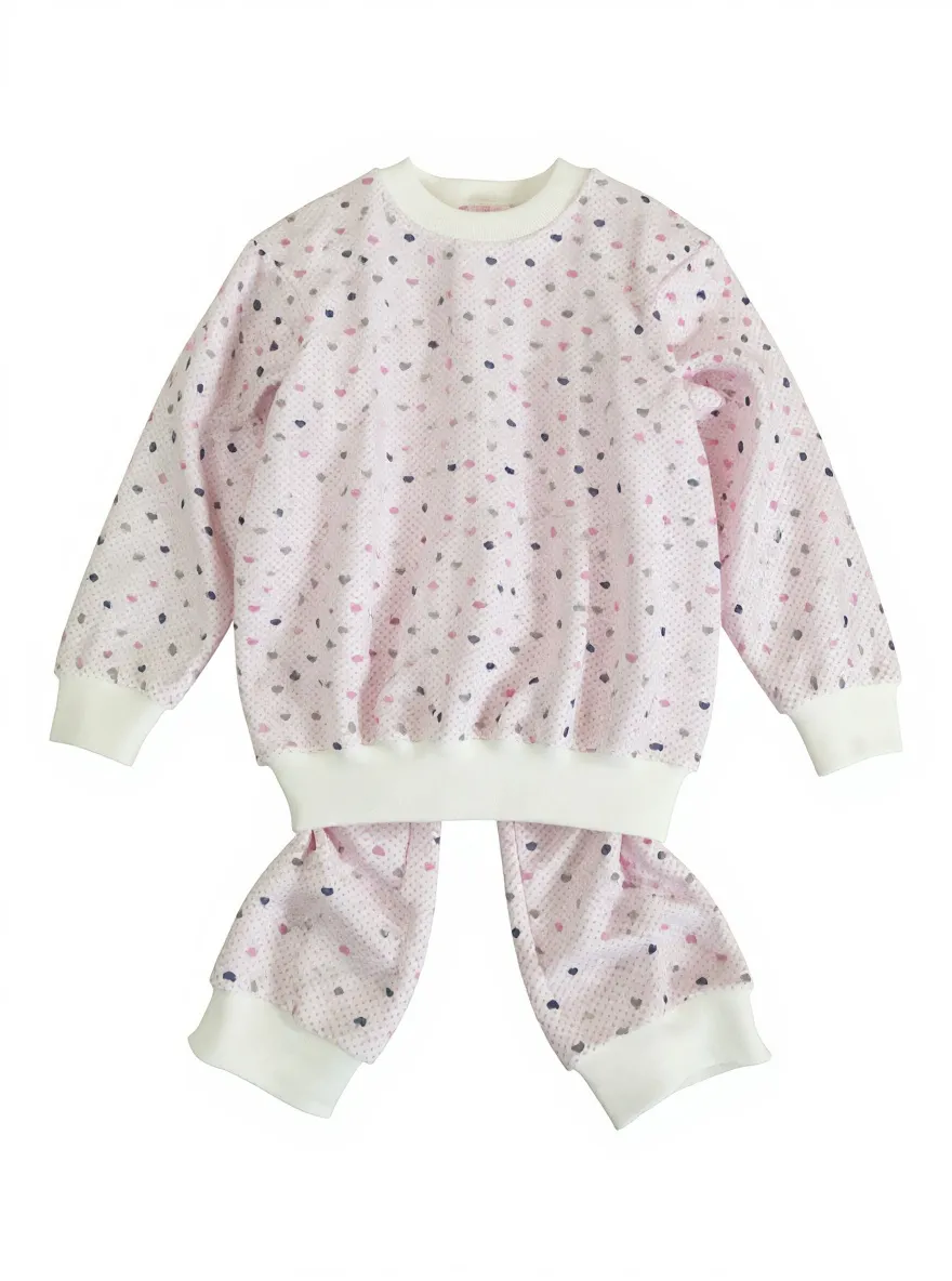 Kız Çocuk Pijama Takımı – Özel Dikim (4–6 Yaş Uyumlu)