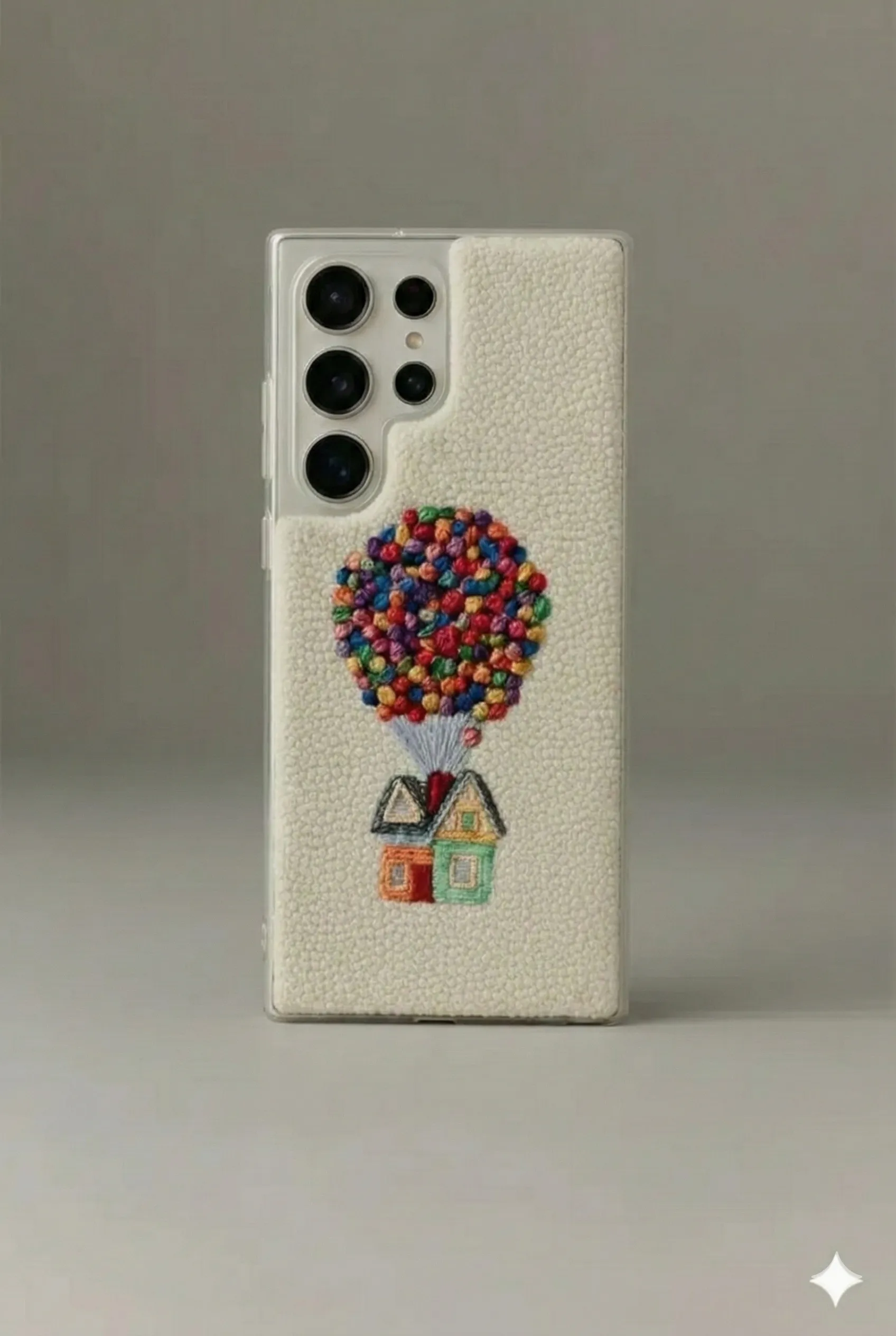 Samsung S25 Ultra Uyumlu UP Desenli El Yapımı Punch İşlemeli Telefon Kılıfı