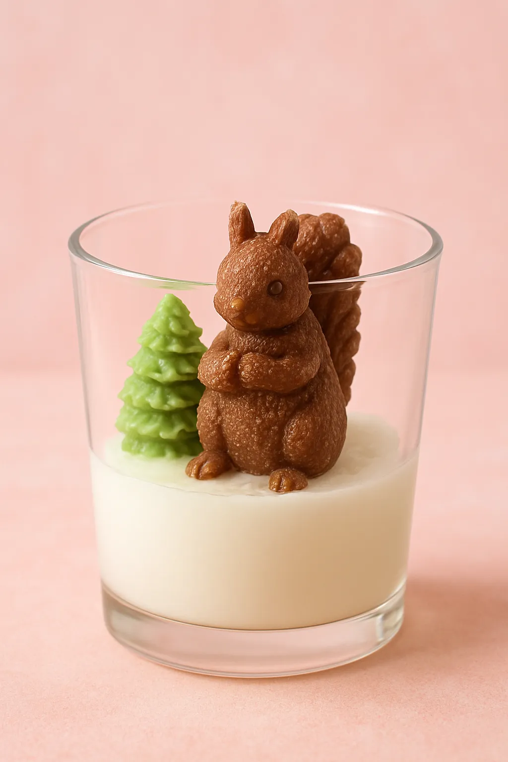 Sincap ve Çam Ağacı Figürlü Aromaterapi Mum - Dekoratif Hediyelik