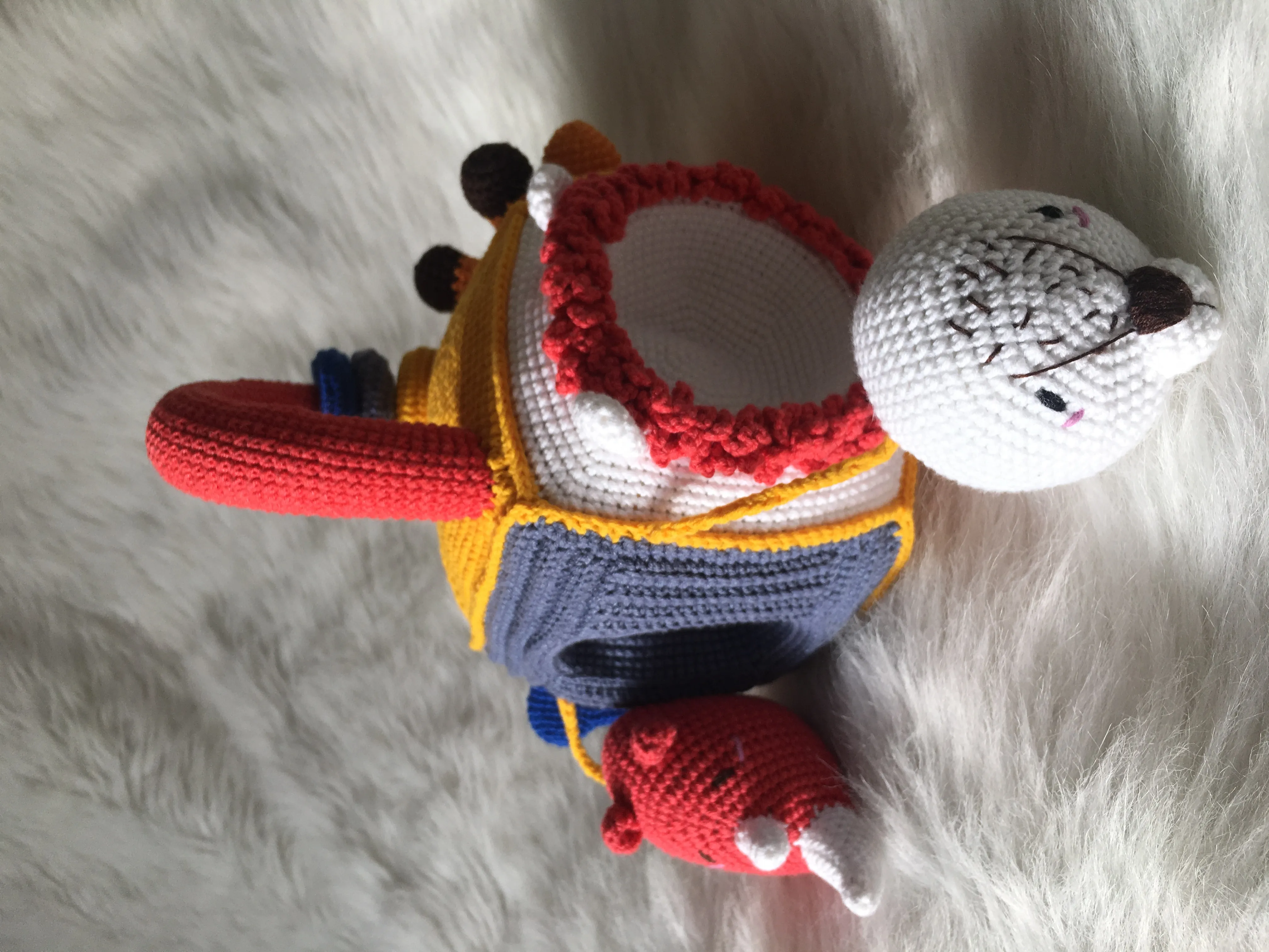 Örme Safari Temalı Aktivite Küpü Oyuncak - El Yapımı Bebek Oyuncak