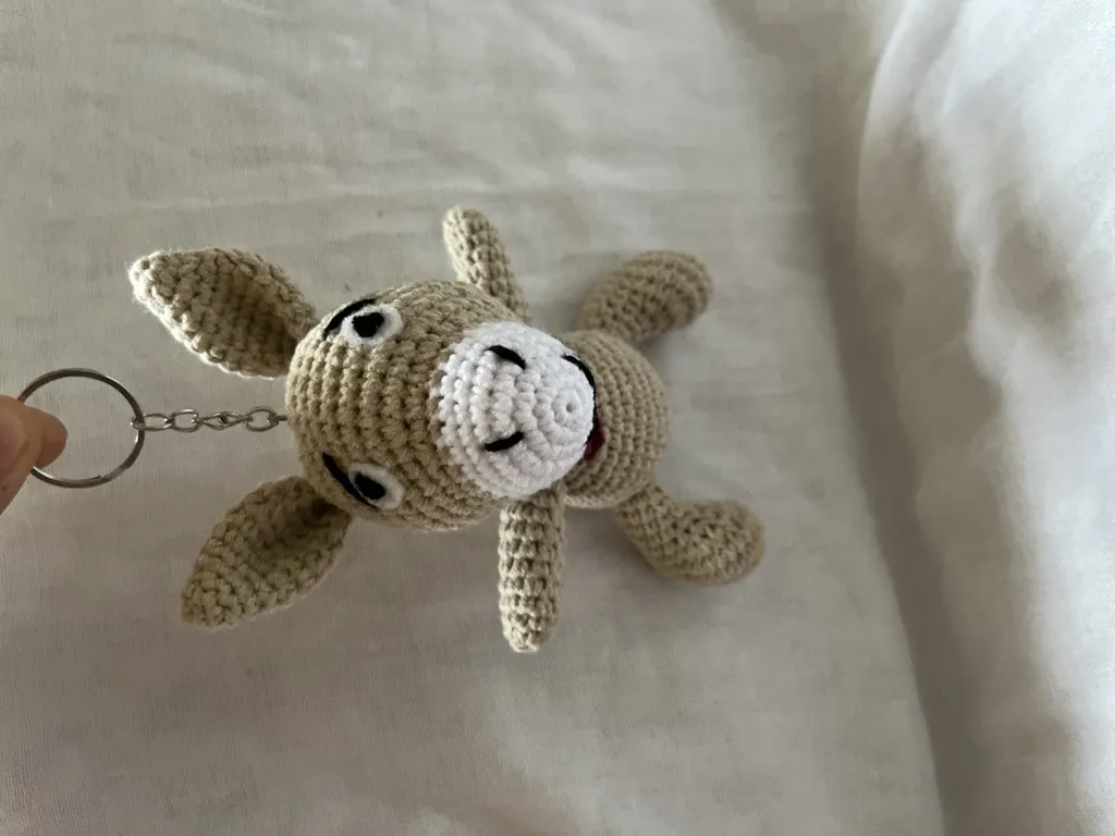 Amigurumi Sıpa Anahtarlık - Örme Çanta ve Araba Aksesuarı