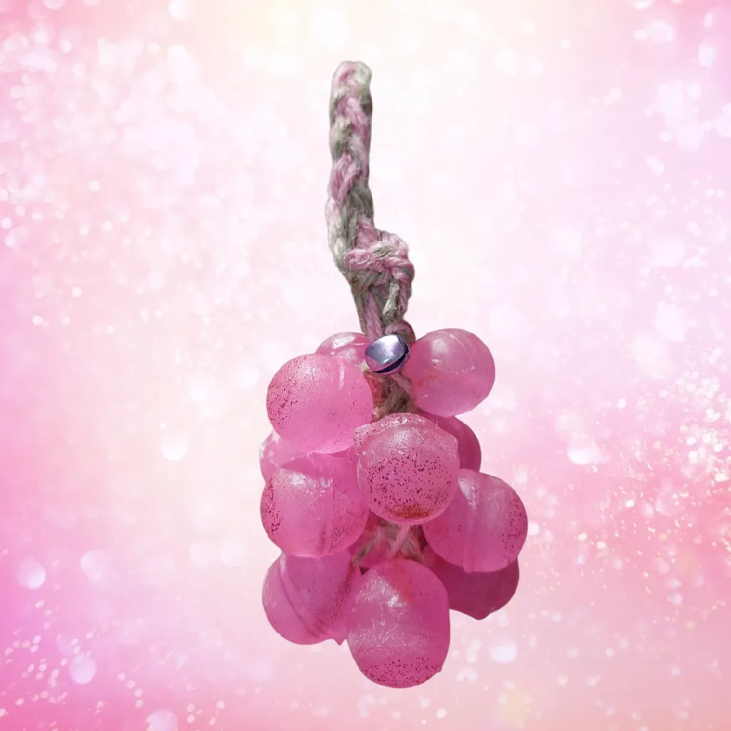 Pembe Üzüm Taneli Dekoratif Kokulu Sabun - El Yapımı Hediyelik