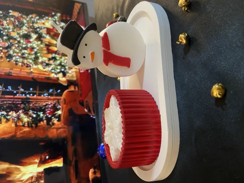 Kardan Adam ve Kartanesi Temalı Yılbaşı Mum Seti - El Yapımı