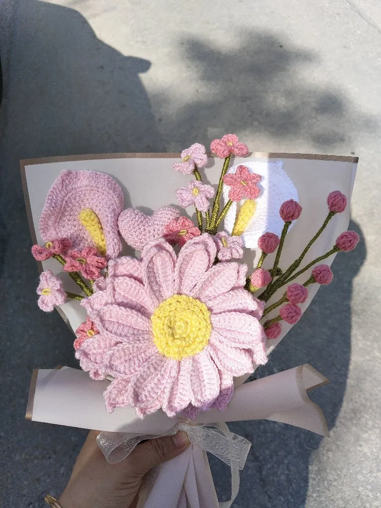 solmayan karışık çiçek buketi