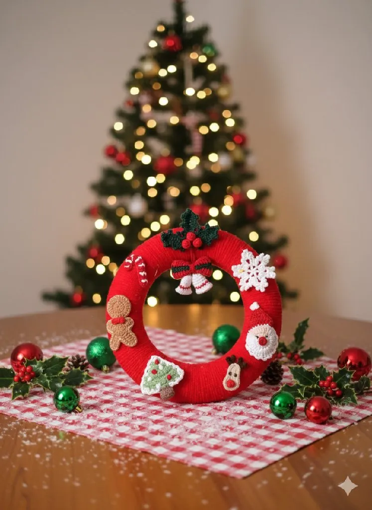 Yılbaşı Temalı Kapı Süsü