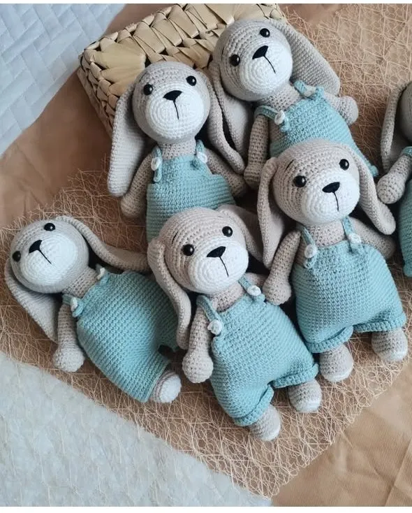 Örgü Köpek Amigurumi Oyuncak - 25 cm Pamuklu El Emeği Hediye