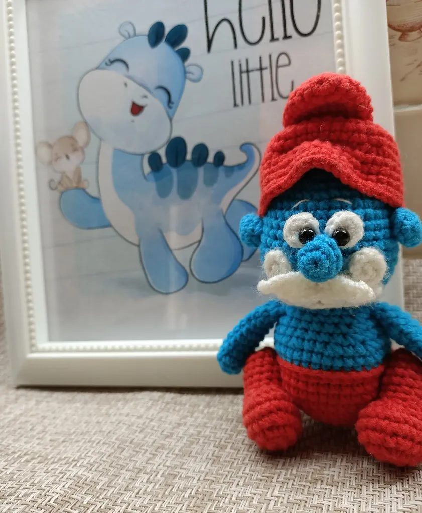 Amigurumi Şirin Baba Oyuncak - El Emeği Örgü Bebek Hediyesi