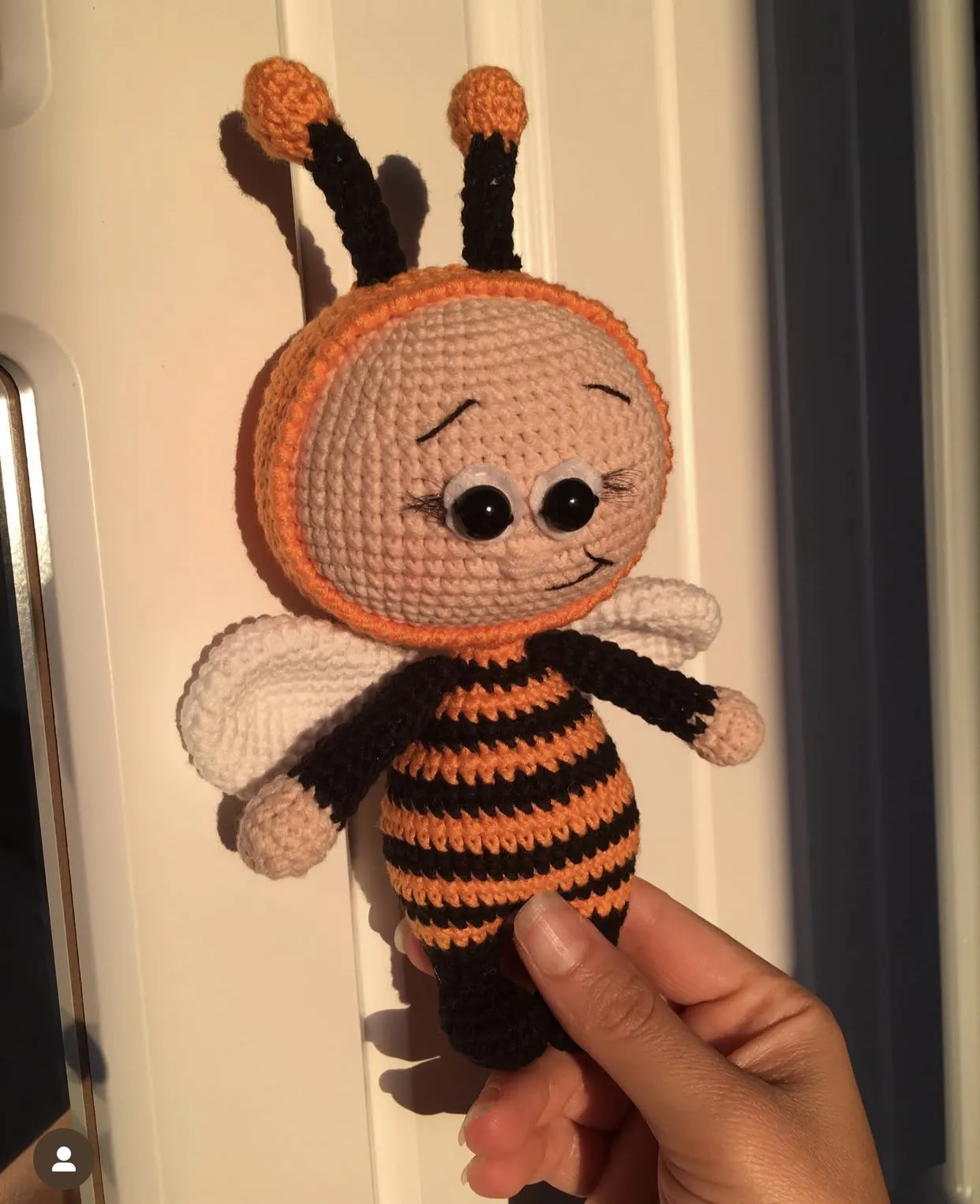 Örme Oyuncak Arı Bebek - 16 cm Boyunda - El Emeği