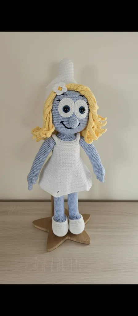 Sevimli Şirine Amigurumi Bebek - Örgü Oyuncak Bebek - El Emeği